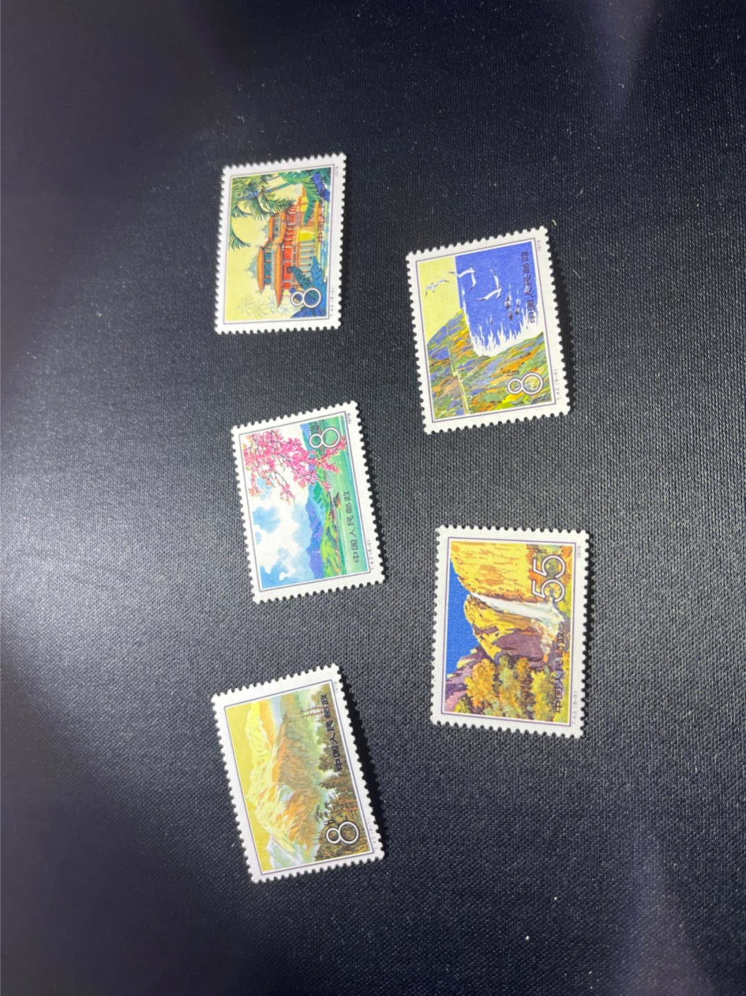 洪涛臻品 精选邮票限时拍卖第二十五期 T42 台湾风光 缺6-6版撕全品一组，背面雪白，全品可评级，注意捡漏
