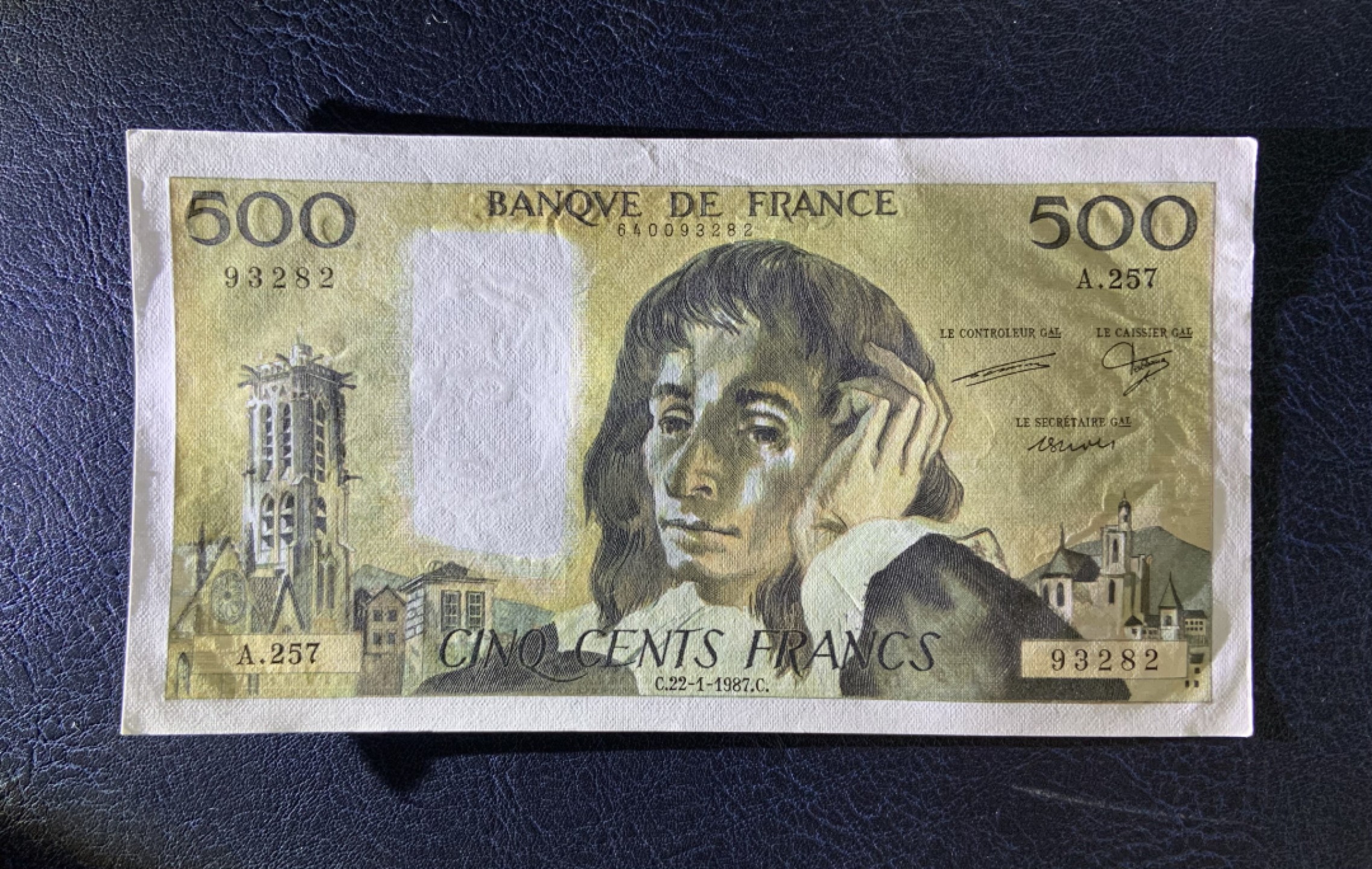 收藏联盟Quantum Auction 第190期拍卖(已更新) 法国1987年500法郎 品相UNC-