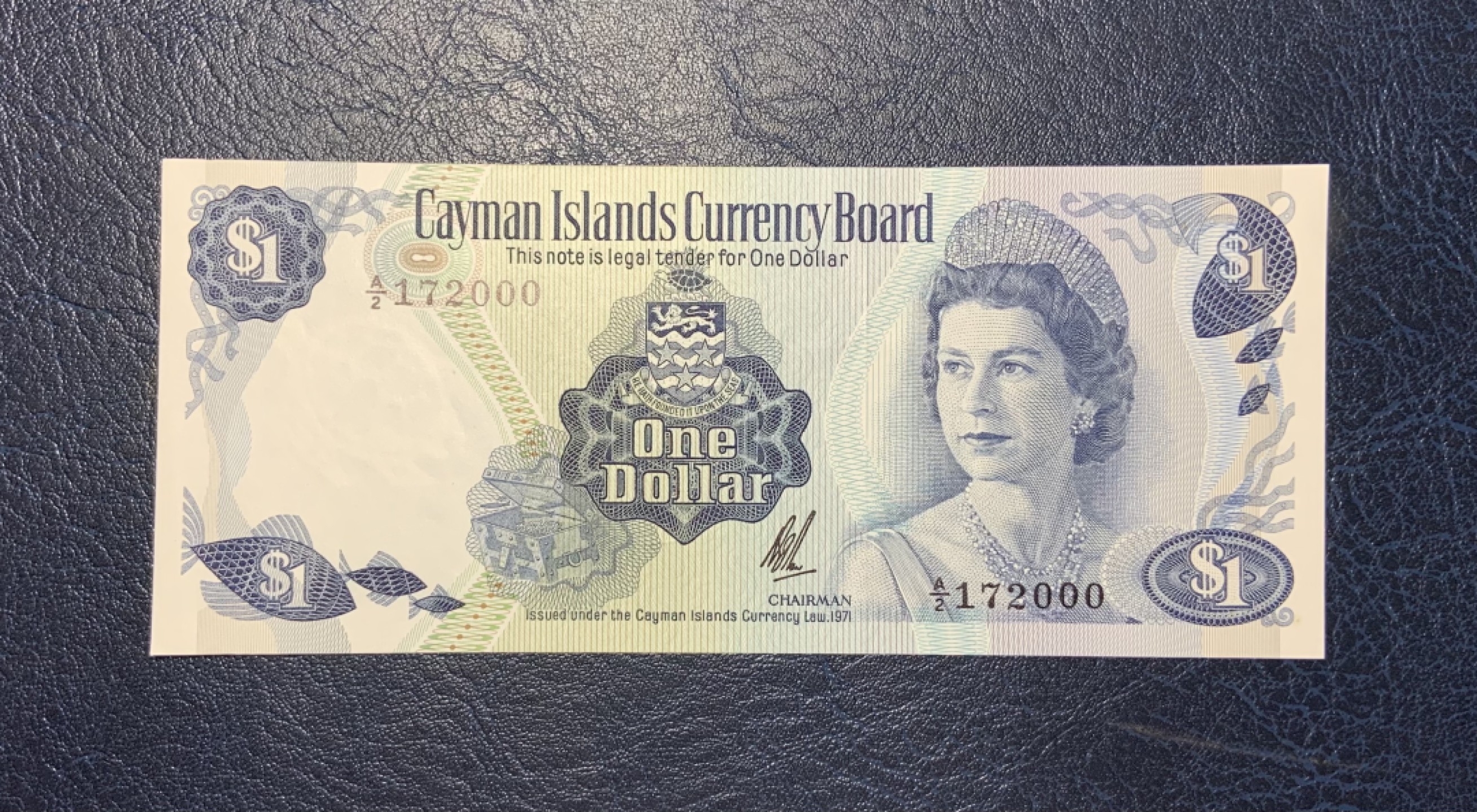 收藏联盟Quantum Auction 第190期拍卖(已更新) 开曼群岛1972年1元 品相全新UNC 豹子号 包括邮币卡纪念册