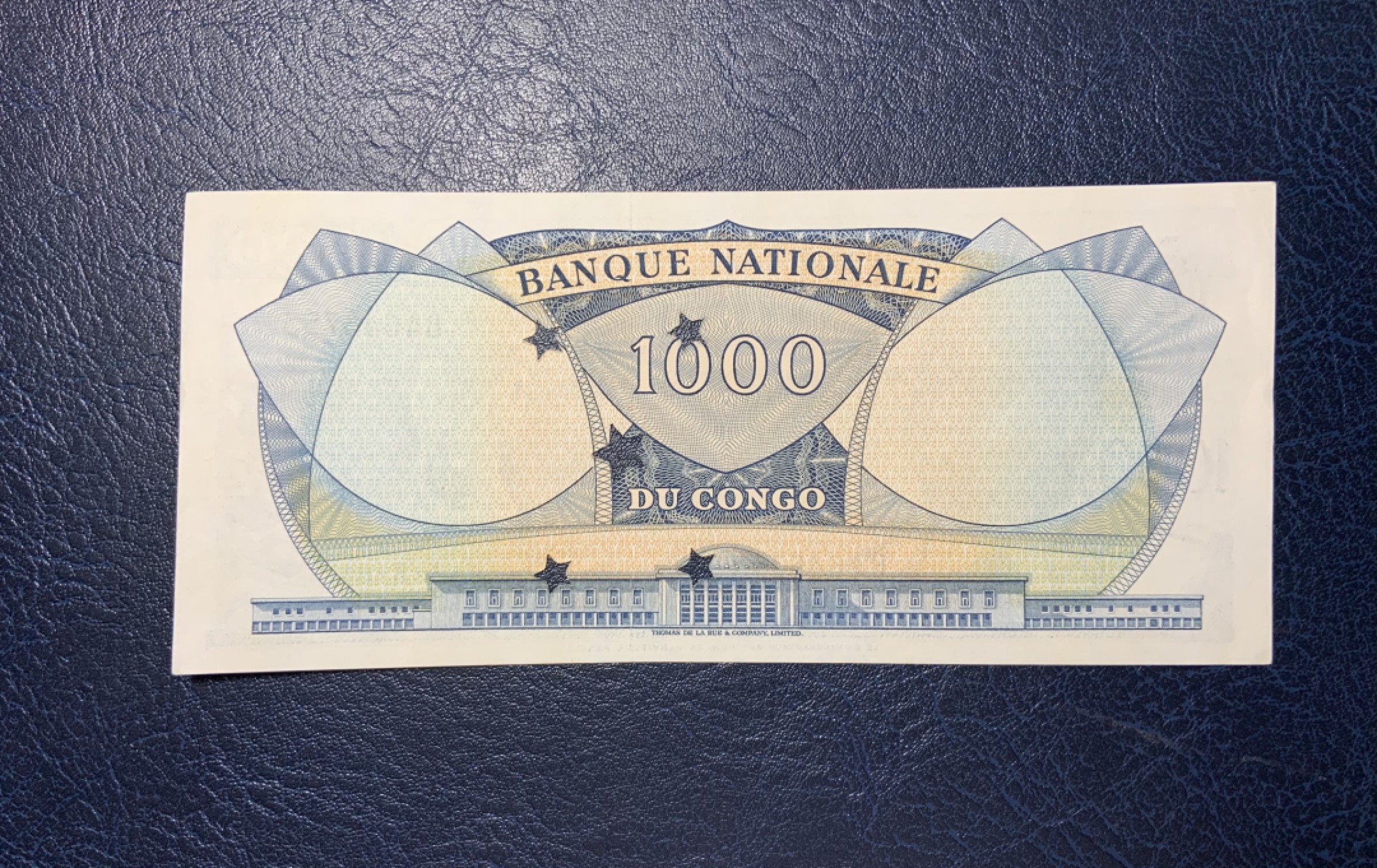 收藏联盟Quantum Auction 第190期拍卖(已更新) 刚果民主共和国1964年1000法郎 打星注销票 品相全新UNC