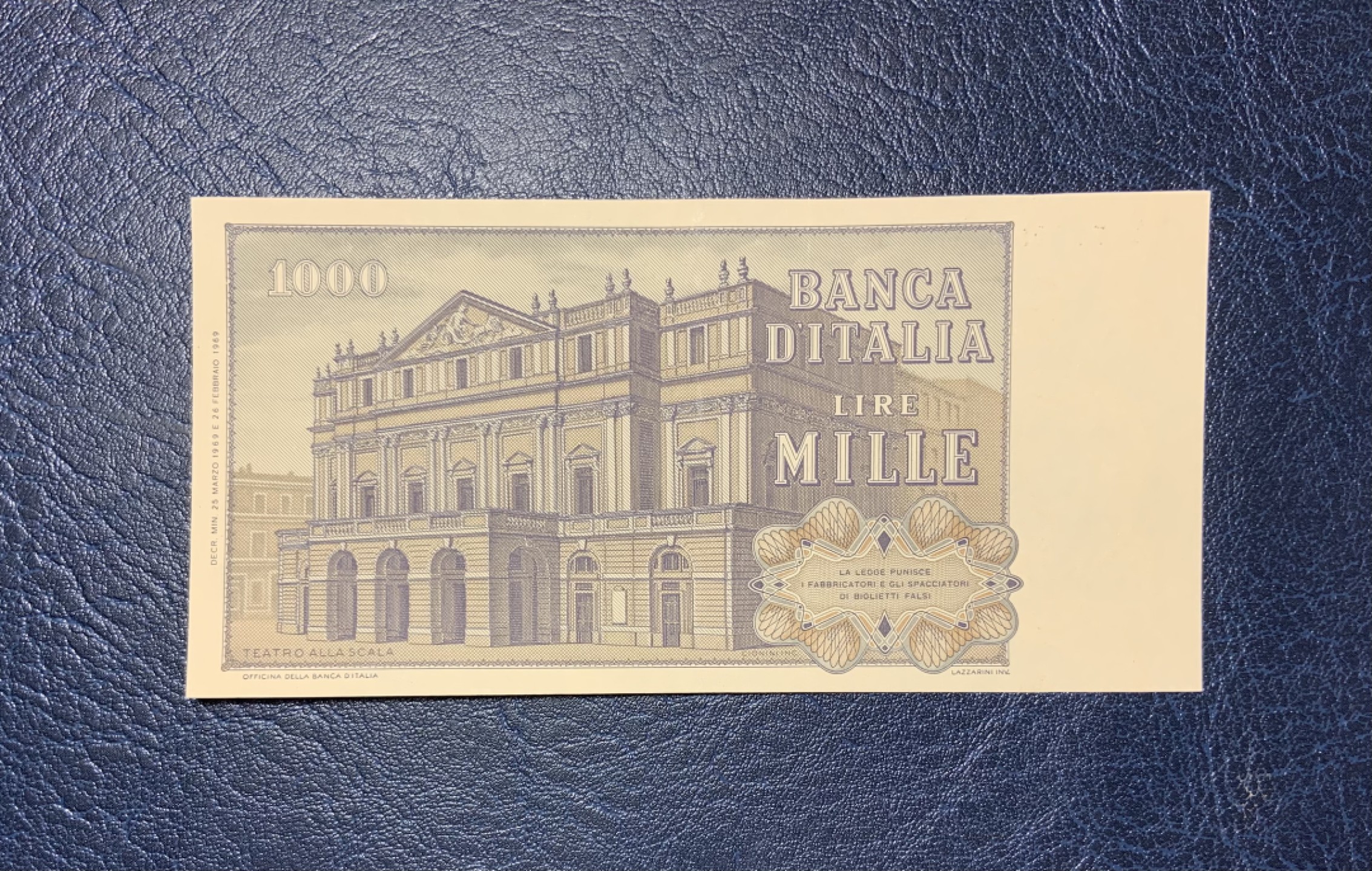 收藏联盟Quantum Auction 第190期拍卖(已更新) 意大利1969年1000里拉 品相全新UNC 初版威尔第 绝品稀少