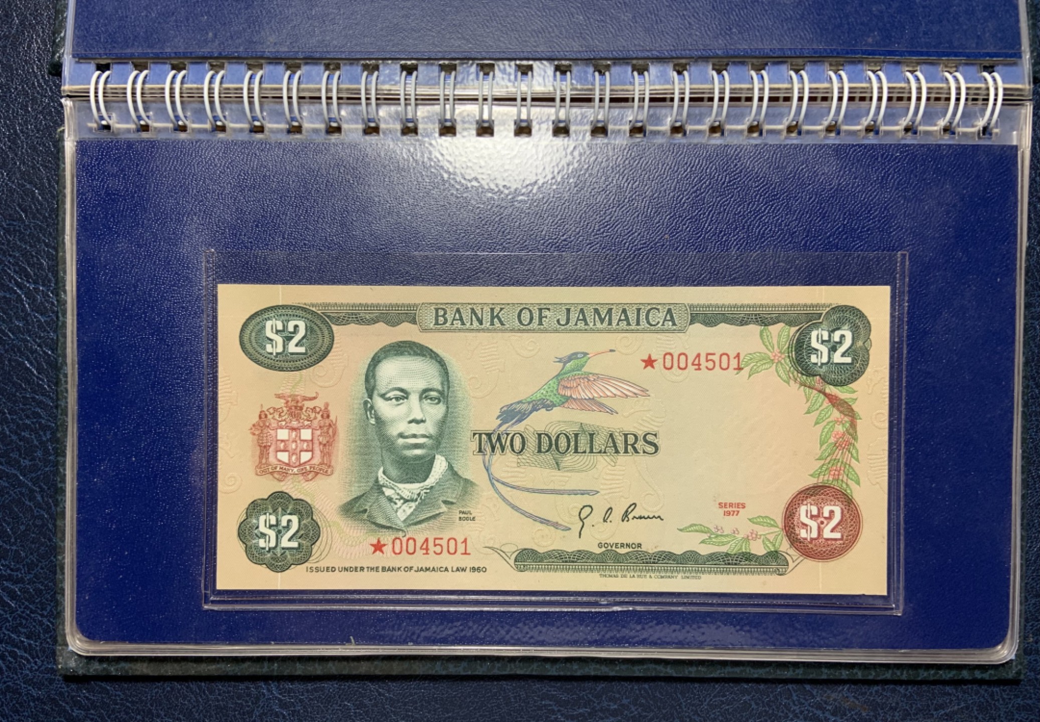 收藏联盟Quantum Auction 第190期拍卖(已更新) 牙买加1977年1-10元同号纸币 品相全新UNC  官方限量发行7500套收藏纪念册