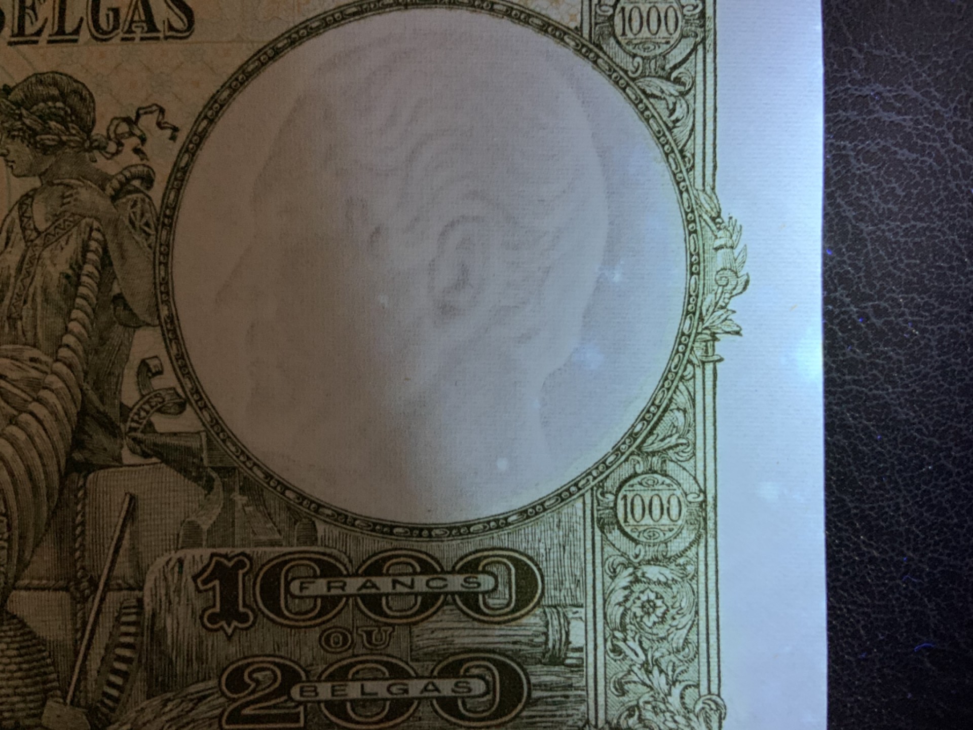 收藏联盟Quantum Auction 第190期拍卖(已更新) 比利时1943年1000法郎 品相UNC- 大票幅