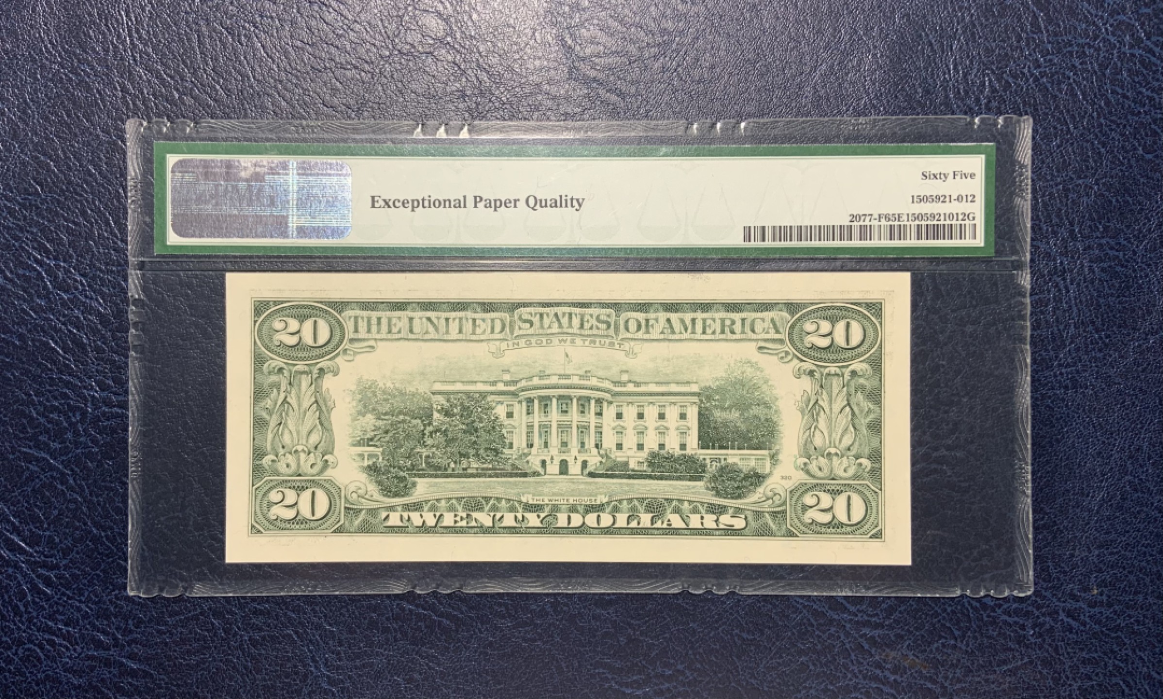 收藏联盟Quantum Auction 第190期拍卖(已更新) 美国1990年20美元 PMG65 重复号 号码无347