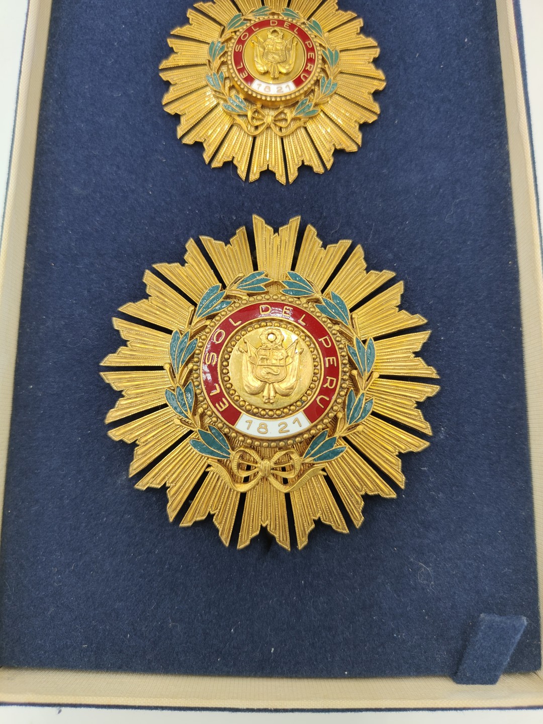 全场0元起拍 咸鱼国勋章拍卖专场 秘鲁太阳勋章 大绶章 秘鲁最高荣誉勋章