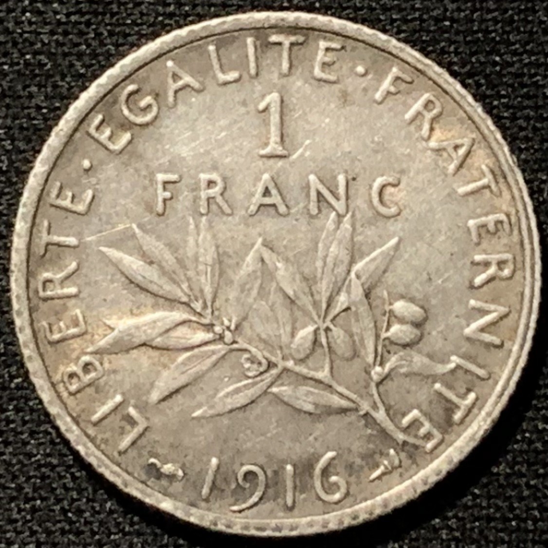 紫瑗钱币——第207期拍卖 法国 1916年 播种女神 1法郎 5克 0.835银