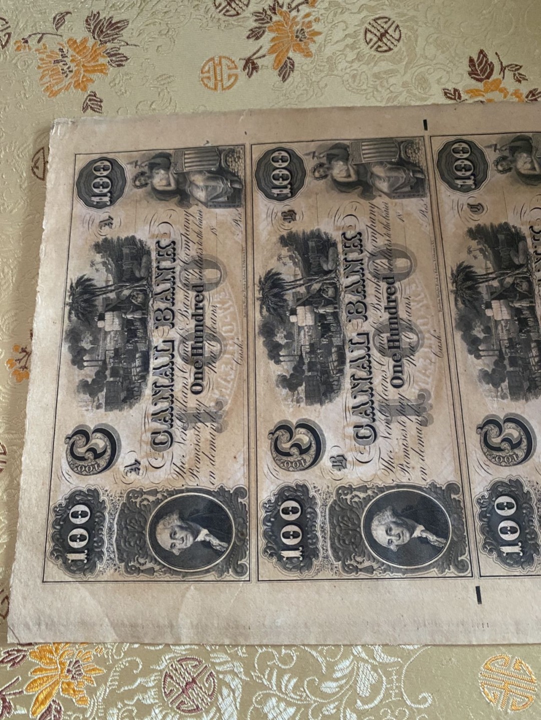 收藏联盟Quantum Auction 第191期拍卖(再次更新) 美国19世纪康奈尔银行4连体100元 品相全新UNC 极稀少 160年历史古钞历经南部内战 大票幅很难保存