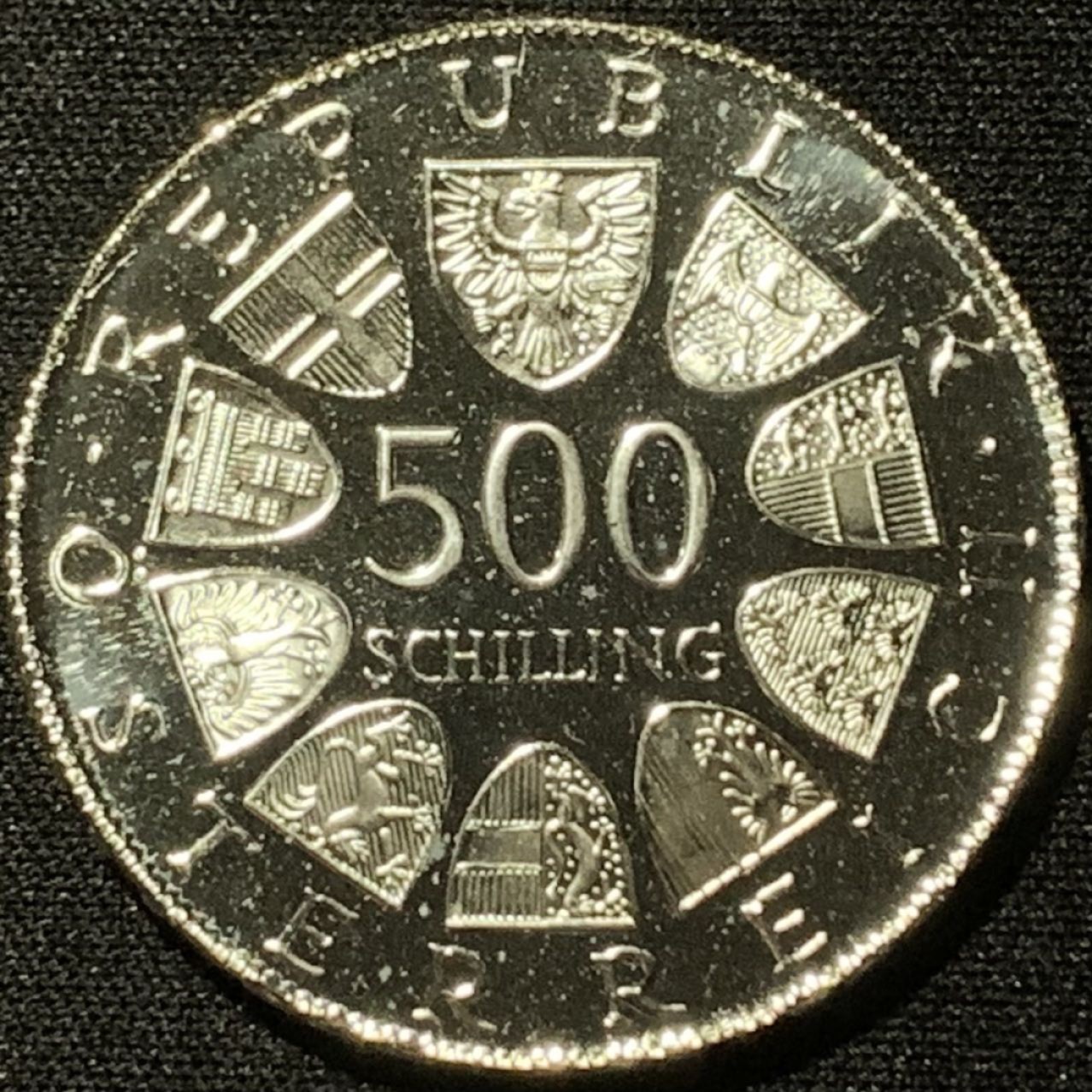 紫瑗钱币——第207期拍卖 奥地利 1981年 作家 安东·威尔金斯诞辰100周年 500先令 24克 0.64银 精制