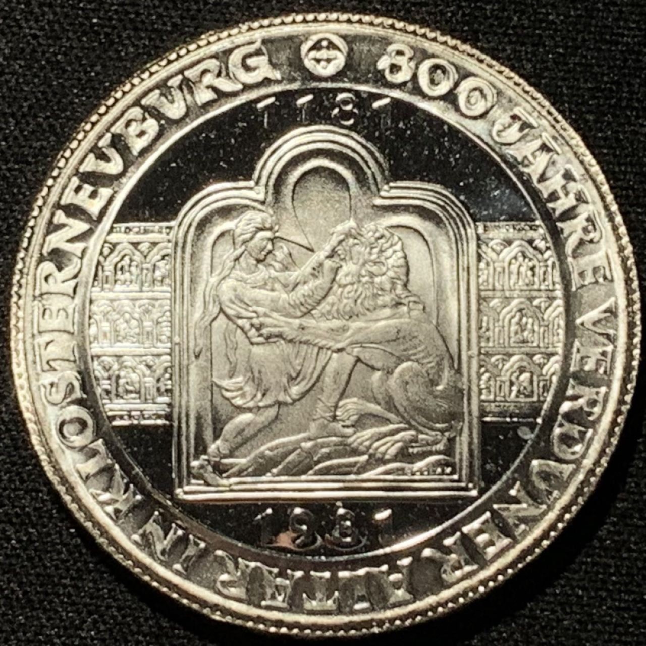 紫瑗钱币——第207期拍卖 奥地利 1981年 凡尔登祭坛800周年 500先令 24克 0.64银 精制