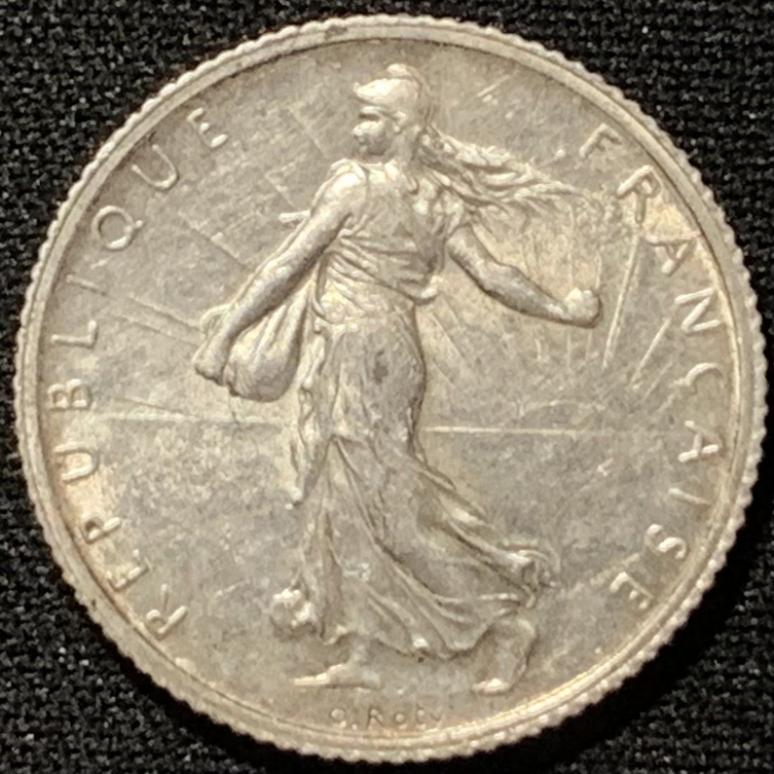 紫瑗钱币——第207期拍卖 法国 1915年 播种女神 1法郎 5克 0.835银