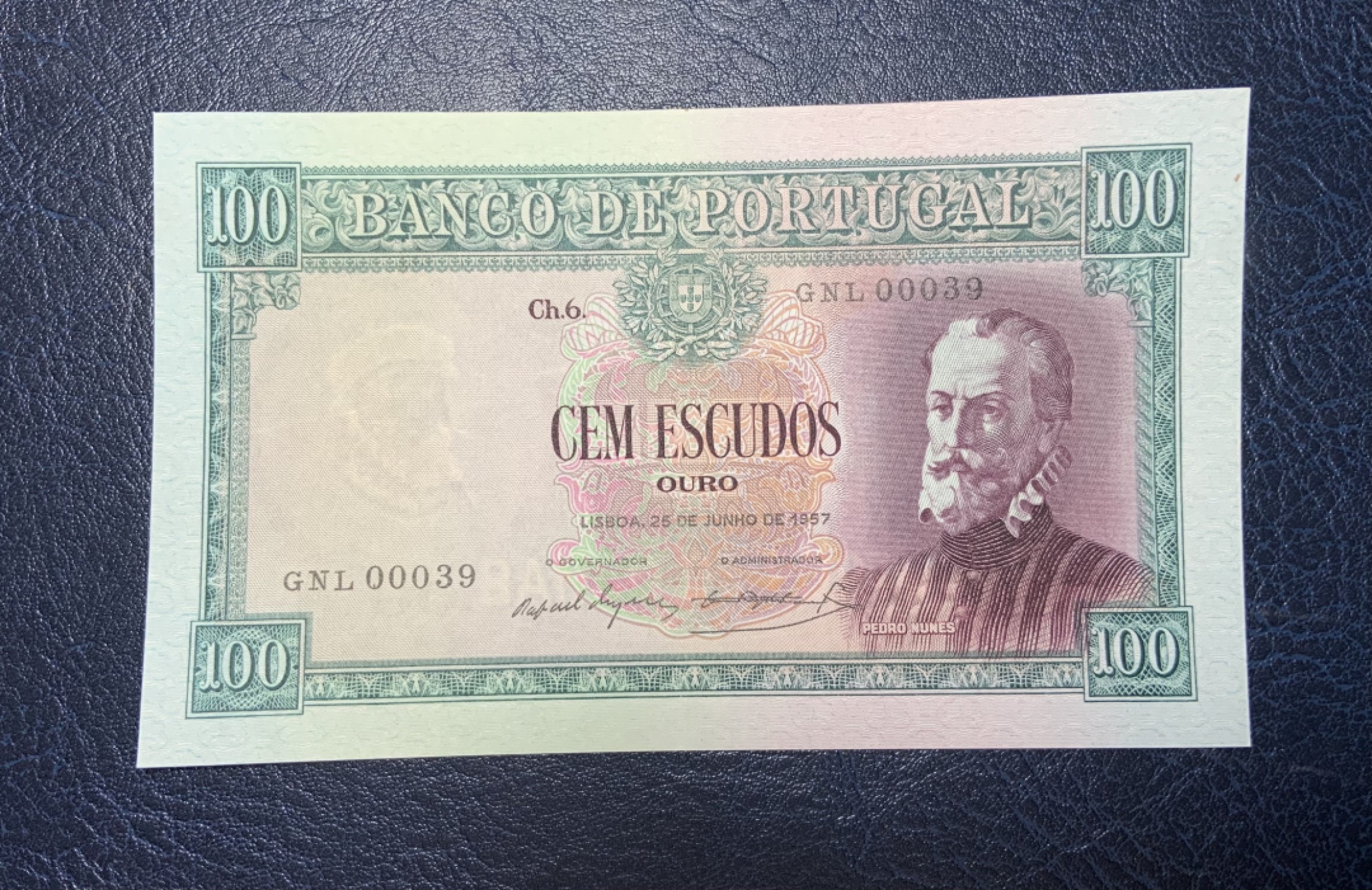 收藏联盟Quantum Auction 第191期拍卖(再次更新) 葡萄牙1957年100埃斯库多 非全新 品相AU 十位数小号