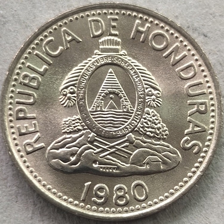 8★机器委托自动落锤★请提前出好价 满30包邮 美洲1980年洪都拉斯 全新 