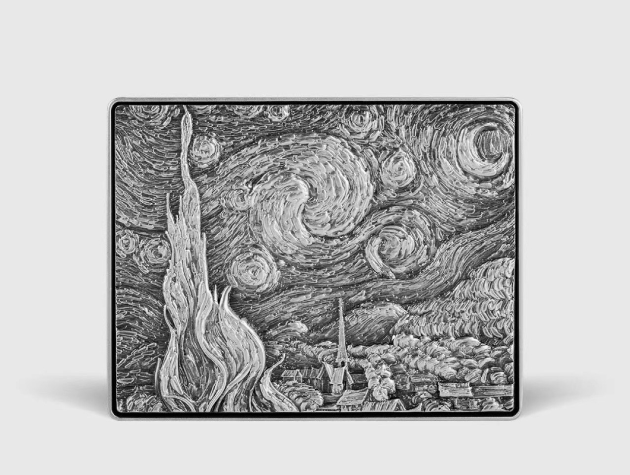 【预售】【乍得】【梵高】2023星月夜银币【彩色+本色】 【预售】【乍得】【梵高】星月夜银币仿古款