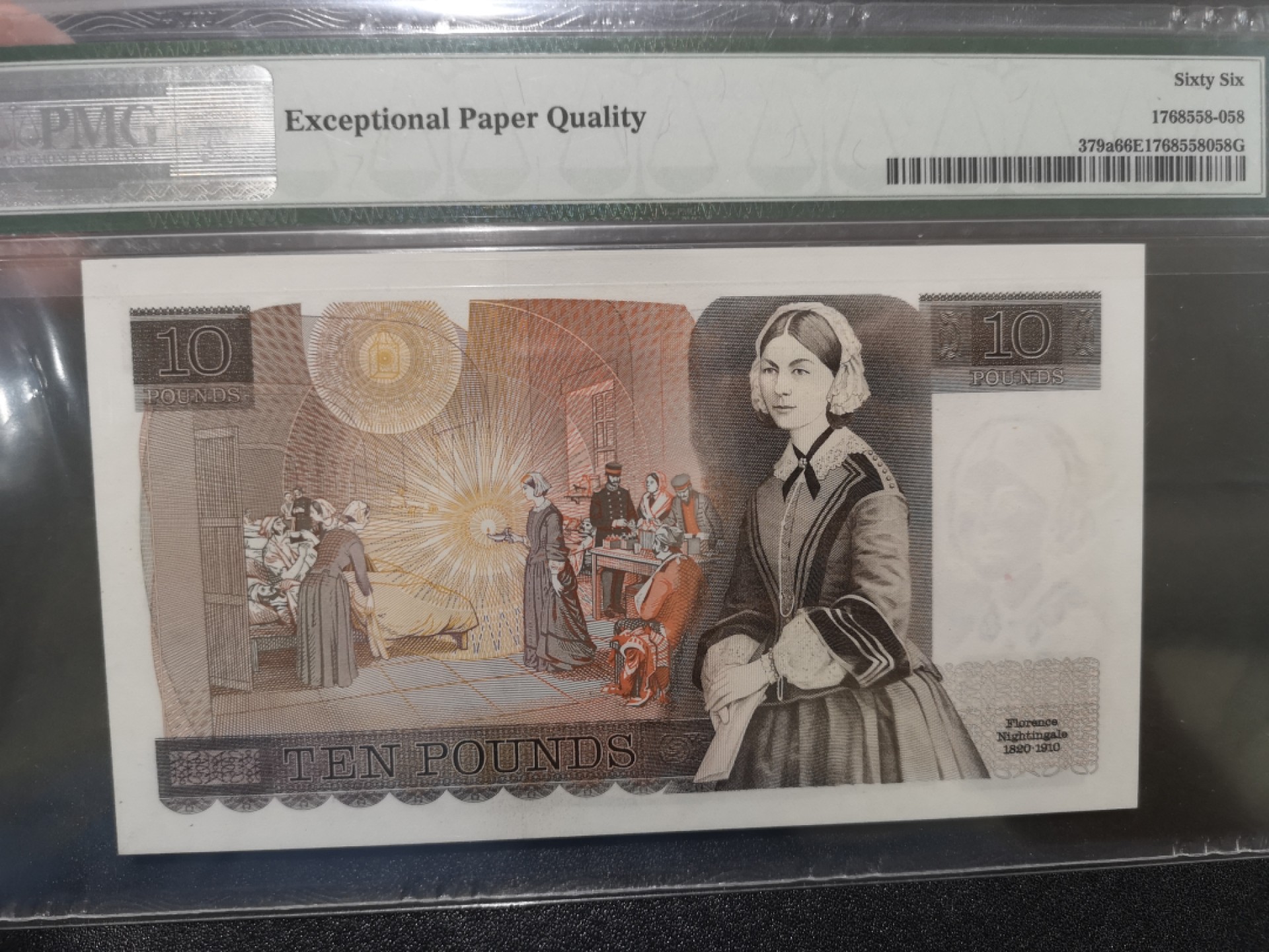 《外钞收藏家》第二百零二期 1975-80年英国D序列10镑 PMG66