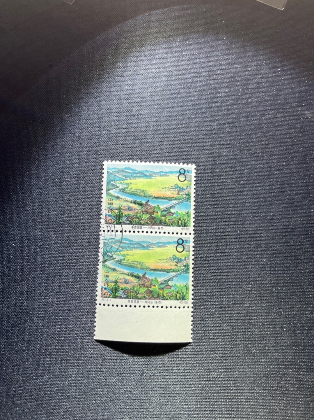 洪涛臻品 精选邮票限时拍卖第二十七期 热门品种，特73井冈山  盖销  8-4  竖2连一组 ，经典热门小票，版撕全品嘎嘎绝，白胶润泽，撕口新，适合收藏，喜欢不要错过，全品可评级