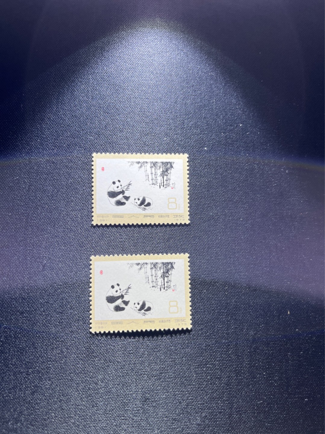 洪涛臻品 精选邮票限时拍卖第三十期 编号熊猫N59  2枚，1枚数字边，版撕全品嘎嘎绝，背面雪白无瑕疵，不是某涌所谓的全品可以比的，全品可评级，注意捡漏