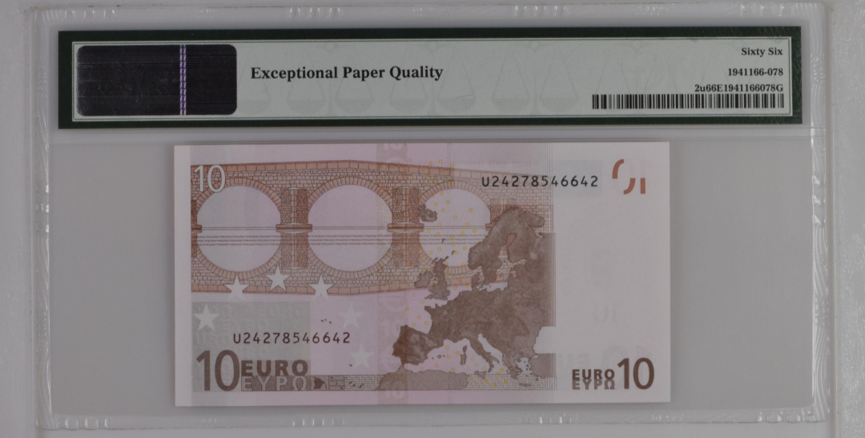 收藏联盟Quantum Auction 第191期拍卖(再次更新) 欧盟法国2002年10欧元 PMG66 第一签