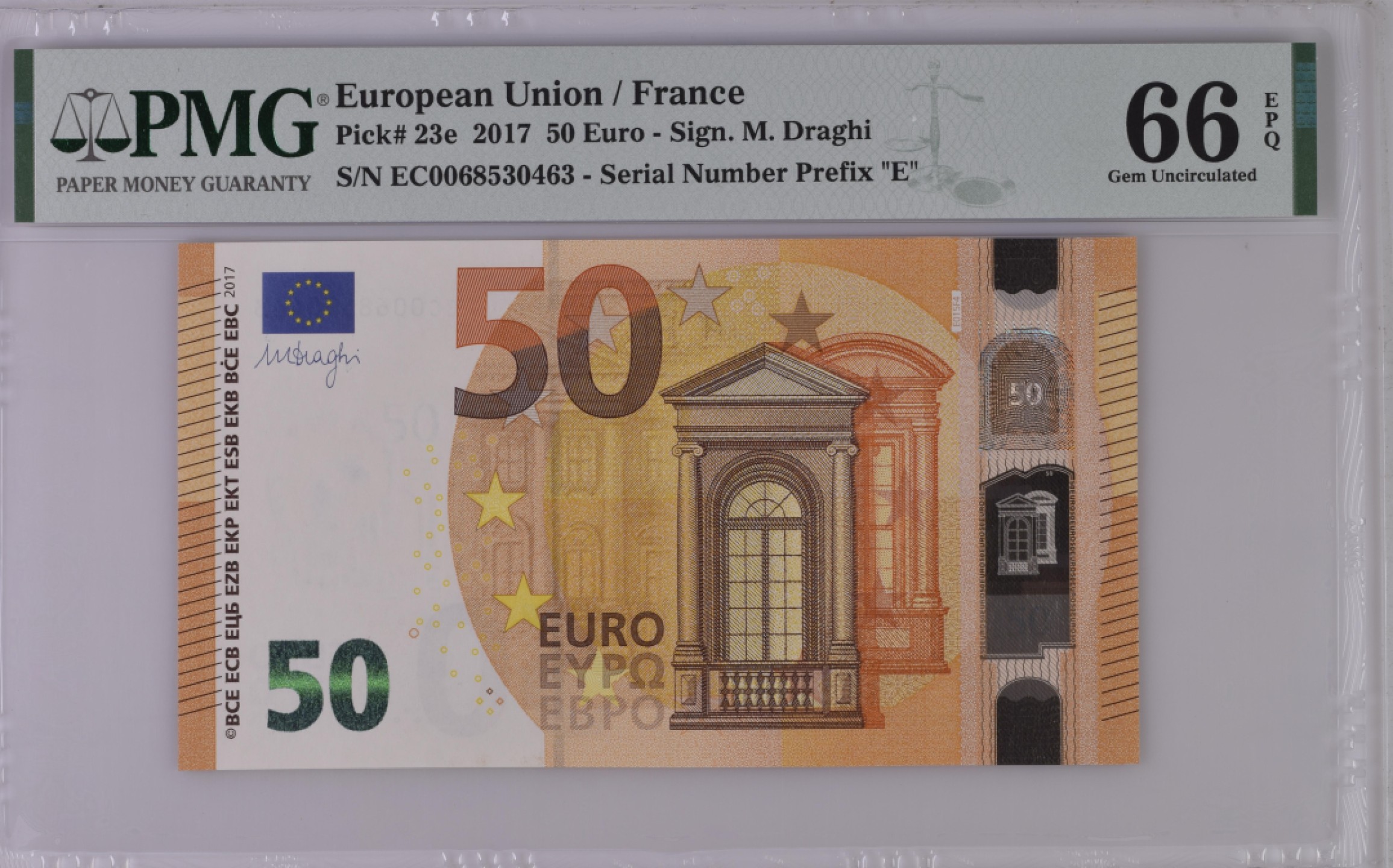 收藏联盟Quantum Auction 第191期拍卖(再次更新) 欧盟法国2017年50欧元 PMG66