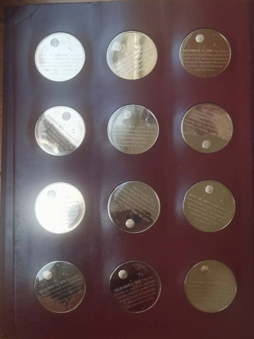 外国币章专场 美国太空大事记书装套章