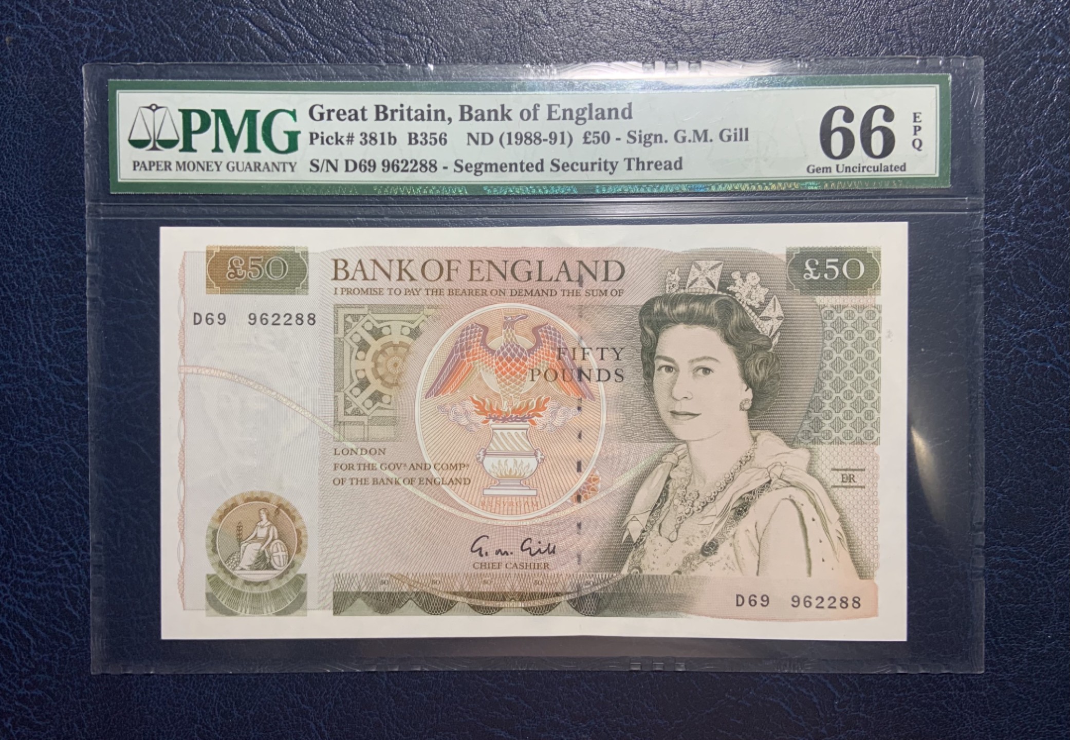 收藏联盟Quantum Auction 第191期拍卖(再次更新) 英国1988-91年50镑 PMG66 建筑师克里斯托弗爵士 号码无3457尾88