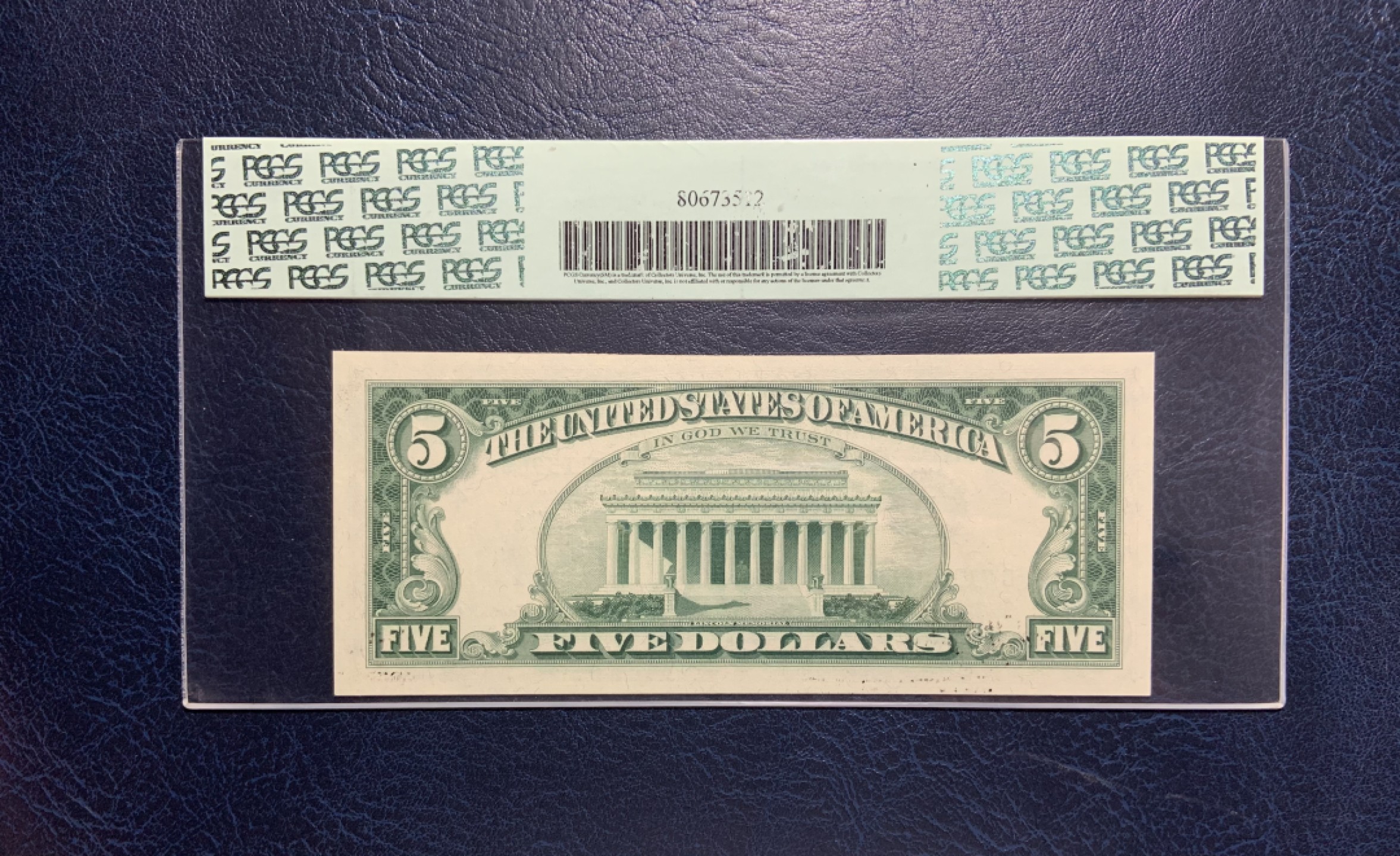 收藏联盟Quantum Auction 第191期拍卖(再次更新) 美联储1963年5美元星补号 pcgs67 豹子号666 