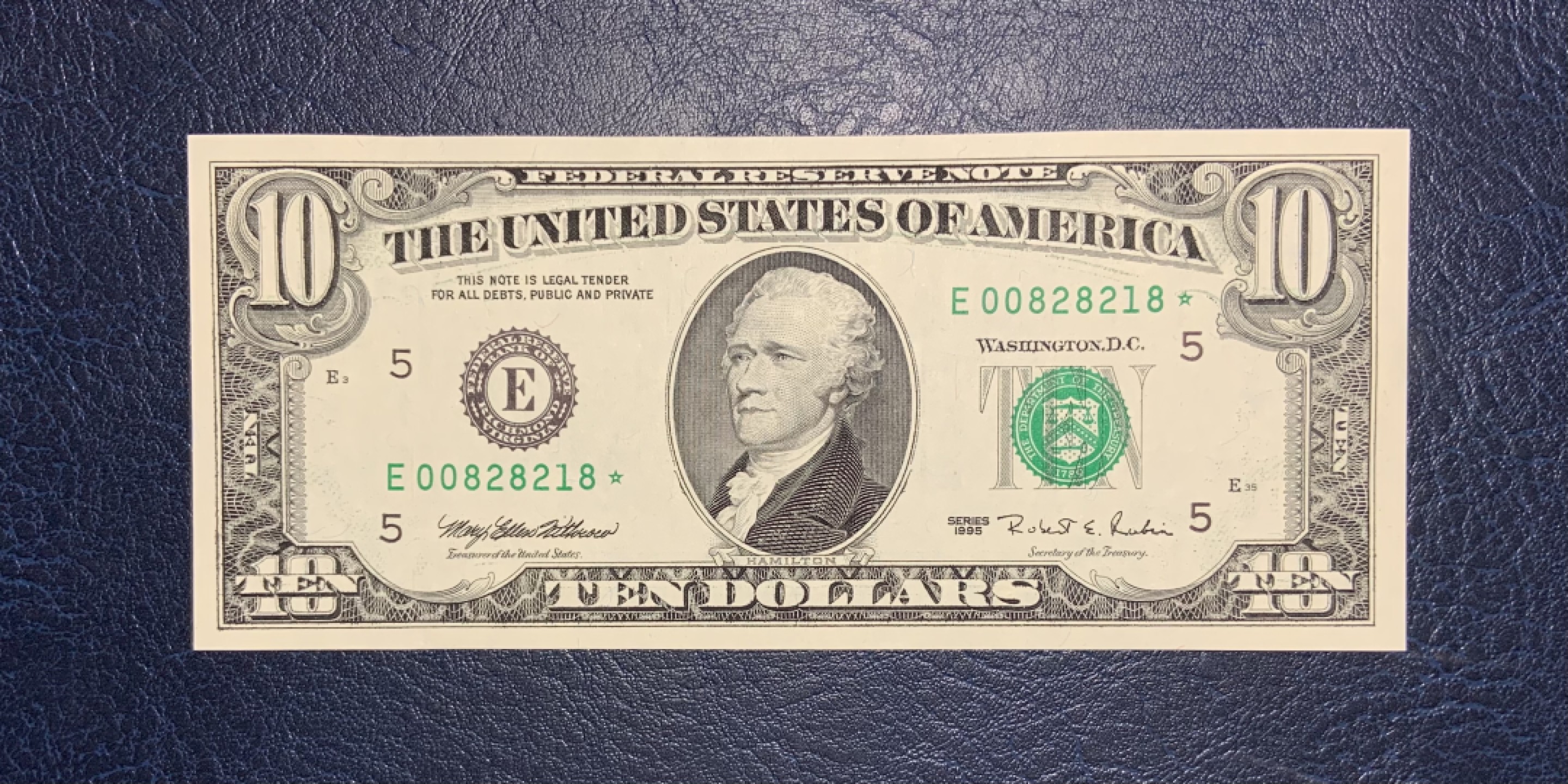 收藏联盟Quantum Auction 第191期拍卖(再次更新) 美联储1995年10美元 品相全新UNC 稀少星补号 🌟