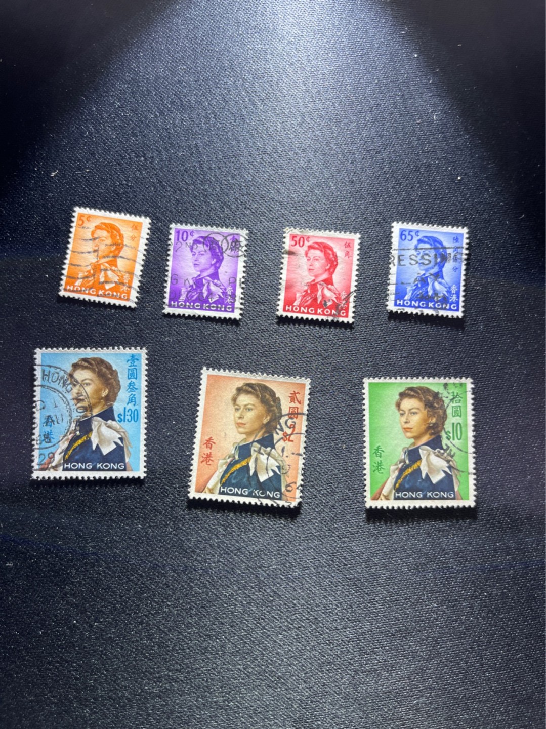 洪涛臻品 精选邮票限时拍卖第二十九期 香港伊丽莎白女王二世，现在的大热门，面值5分到10元，早期超高值！