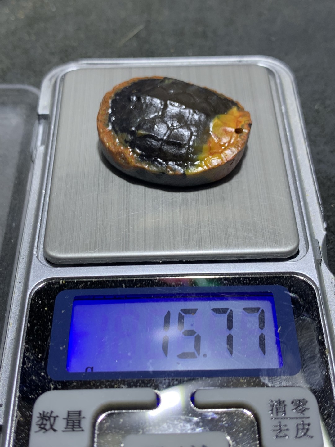 精美亚光战国红玛瑙雕刻龟壳吊坠一个，(寓意，富甲天下)