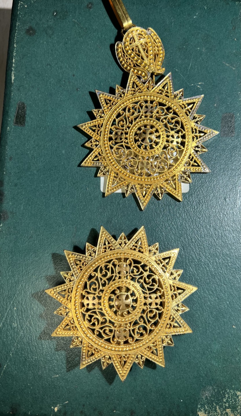 大猫徽章拍卖第202期  埃塞俄比亚王国 大十字级埃塞俄比亚之星勋章 原盒