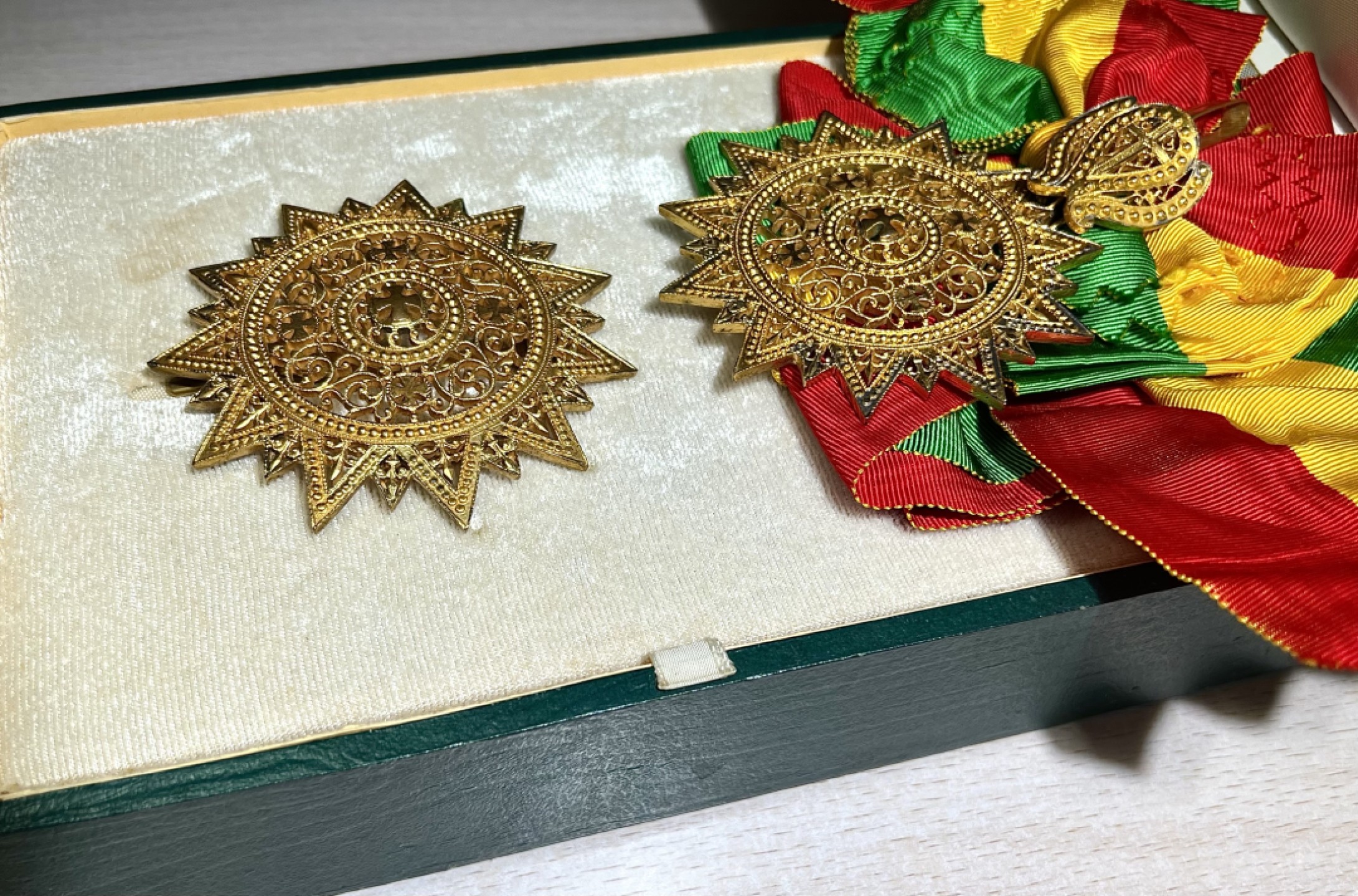 大猫徽章拍卖第202期  埃塞俄比亚王国 大十字级埃塞俄比亚之星勋章 原盒