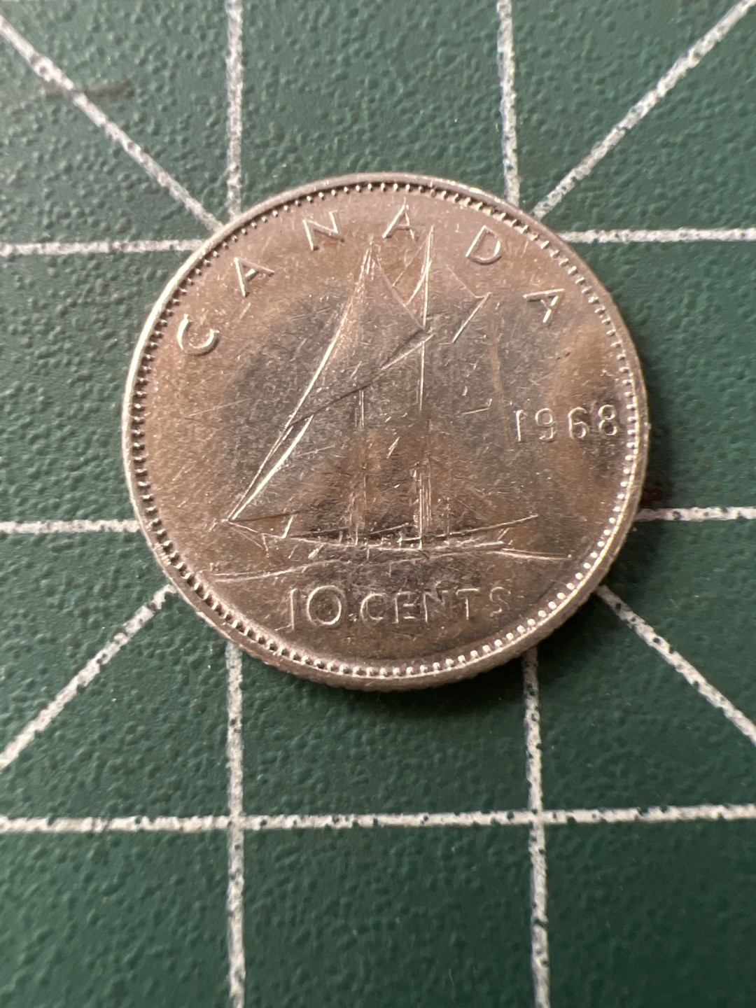 泡泡堂第八十九期  世界硬币纪念章邮票专场（无押金，无佣金，捡漏，全场20包邮，偏远地区除外） 加拿大1968年十分