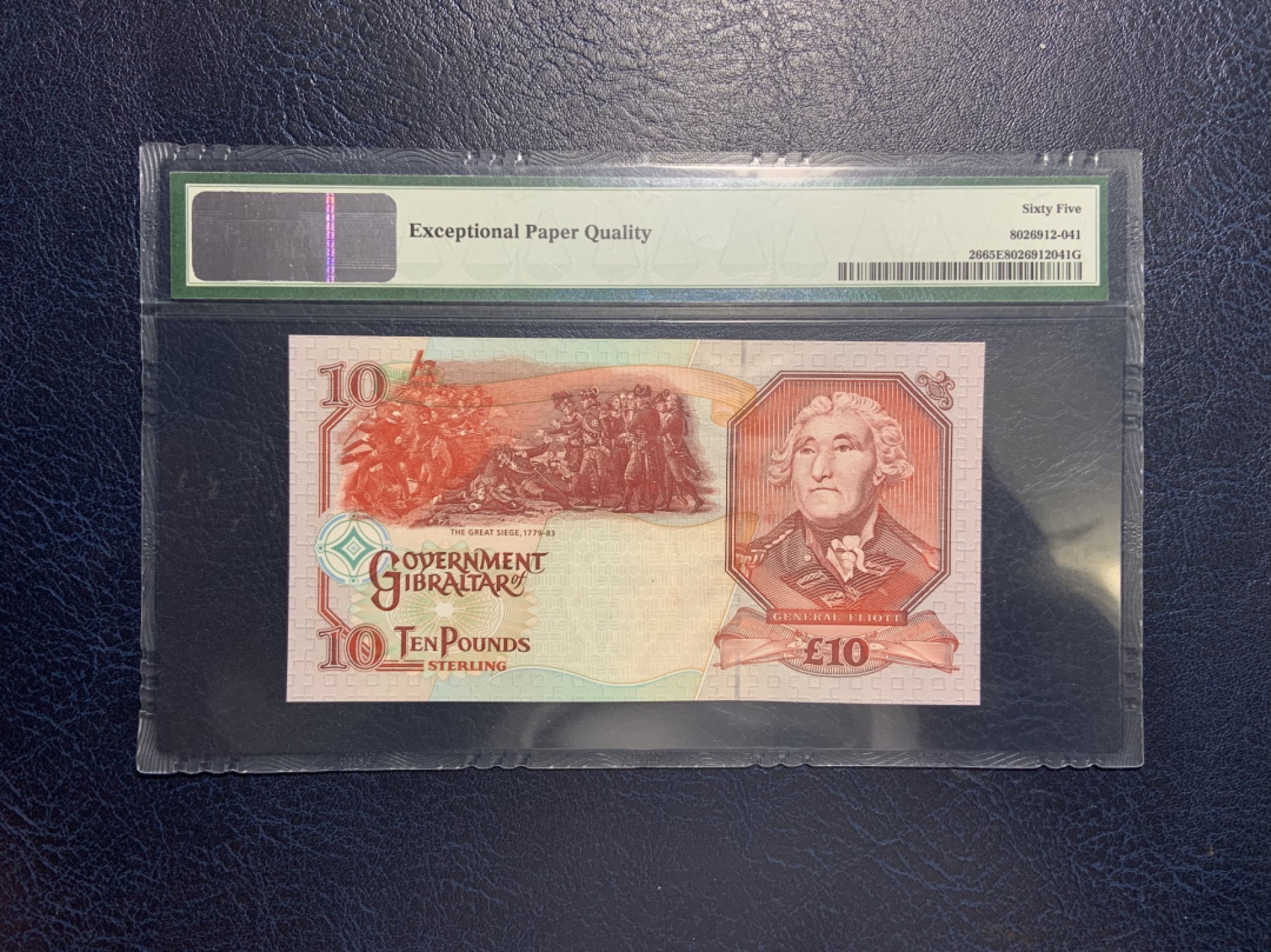 收藏联盟Quantum Auction 第192期拍卖(再次更新) 直布罗陀1995年10镑 PMG65 AA首发冠 号码无4