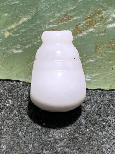 保山南红玛瑙红白双色亚光通货小三通佛头一个， - 保山南红玛瑙红白双色亚光通货小三通佛头一个，