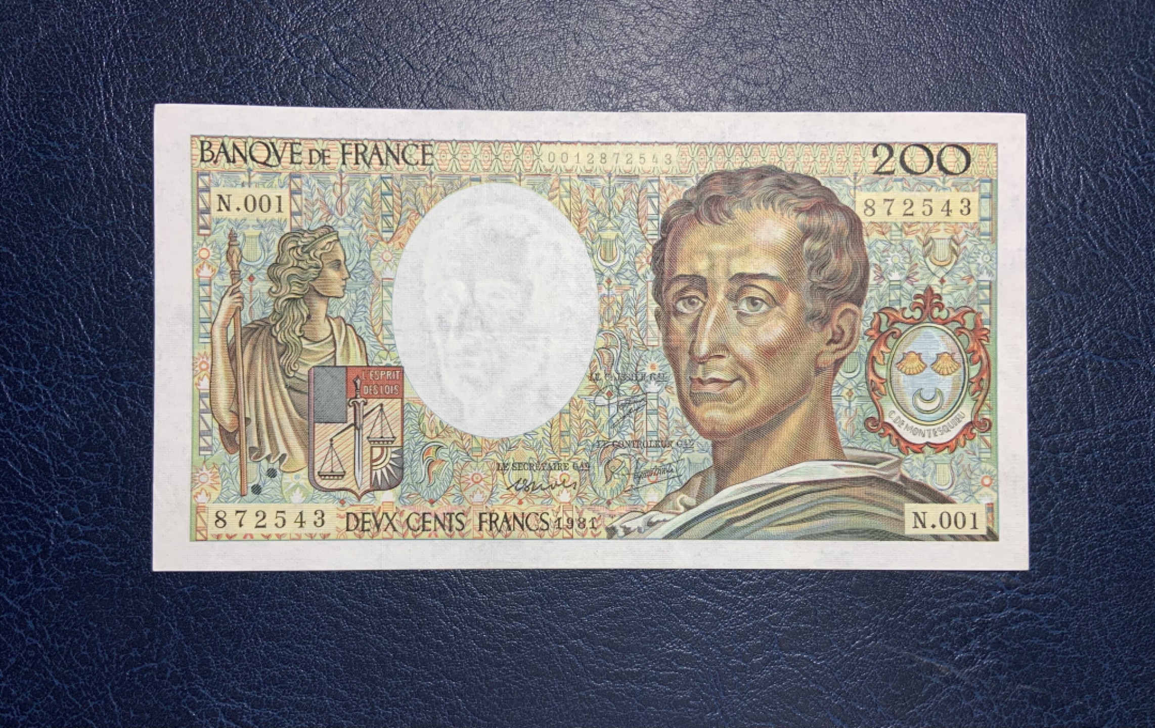 收藏联盟Quantum Auction 第192期拍卖(再次更新) 法国1981年200法郎 非全新 品相如图 首发年份 小乱蛇号