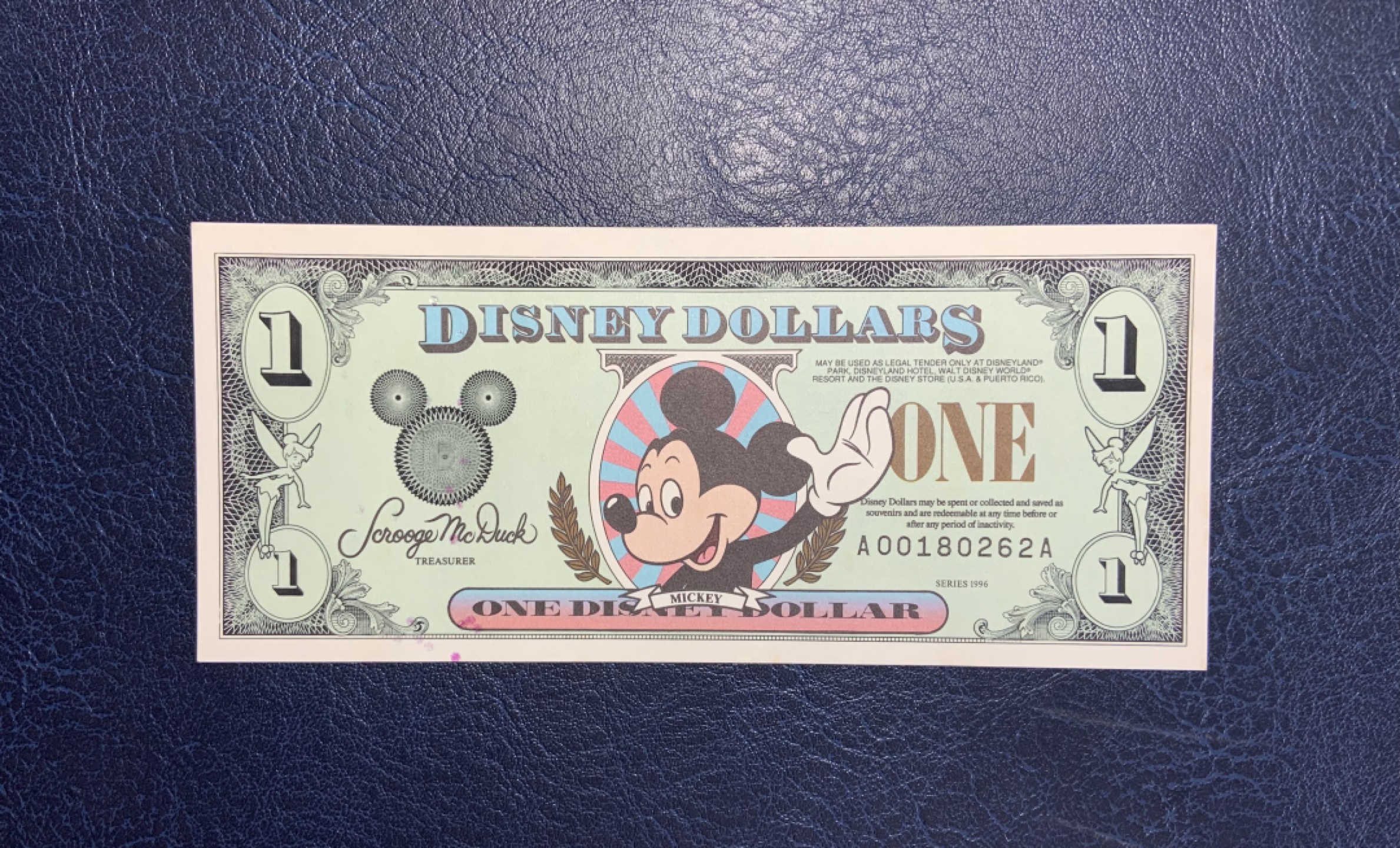 收藏联盟Quantum Auction 第192期拍卖(再次更新) 迪斯尼1996年1美元 品相UNC- 双A冠 稀少年份 