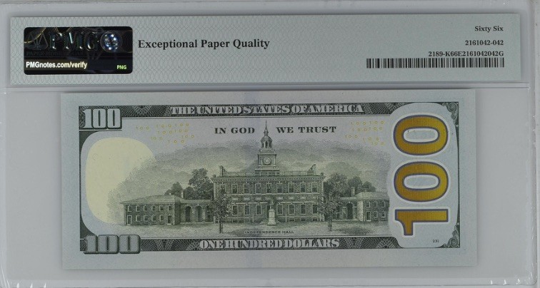 收藏联盟Quantum Auction 第192期拍卖(再次更新) 美国2017年联邦储备券100元 PMG66 狮子号8888