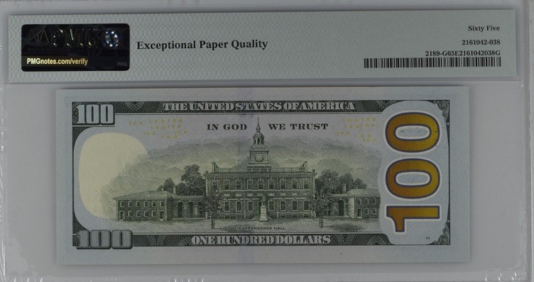 收藏联盟Quantum Auction 第192期拍卖(再次更新) 美国2017年联邦储备券 PMG65 雷达号