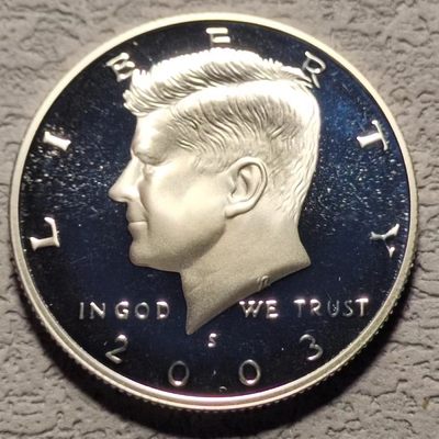 0起1加-纯粹捡漏拍-118场散币150组加速测试场 - 美国2003年肯尼迪半元精制银币