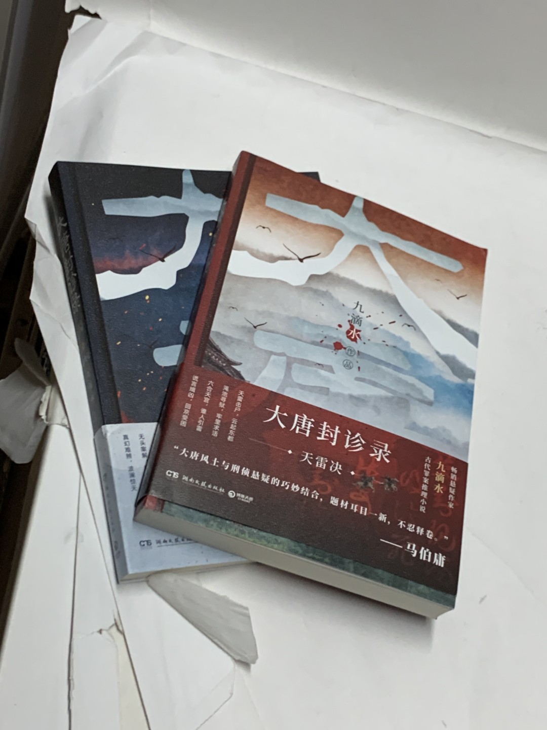零元拍：畅销悬疑作家九滴水  亲笔签名著书《大唐封诊录》上下册，马亲王强力推荐阅读