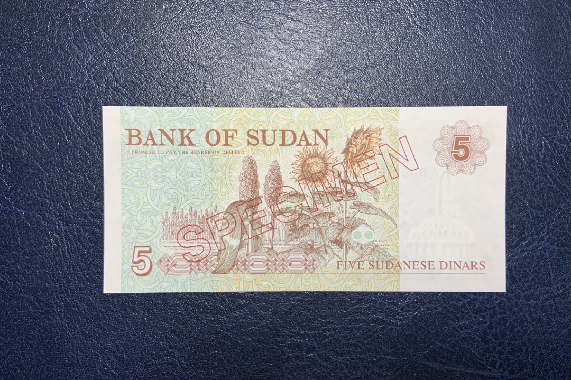 收藏联盟Quantum Auction 第192期拍卖(再次更新) 苏丹1993年5第纳尔样票 稀少 品相全新UNC 