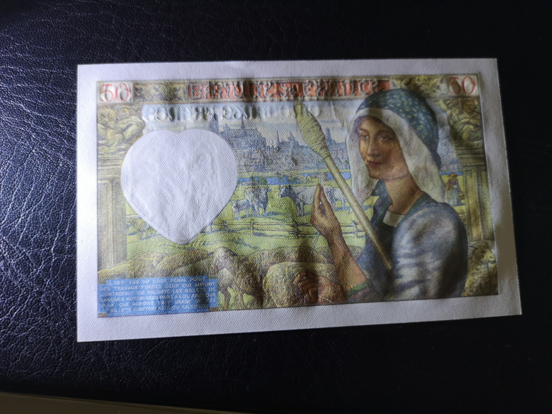 《外钞收藏家》第二百零三期 1941年法国50法郎 全新UNC