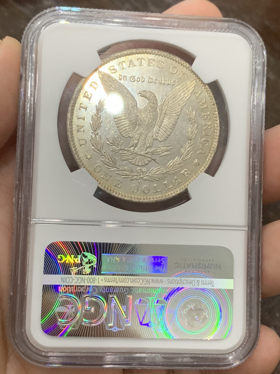 《竞宝斋》第95场-本周日，周一，周四，3场连拍（全场不限金额包邮） NGC-MS62 PL 美国 1883年 摩根1美元 给PL非常少 底板平整 光亮