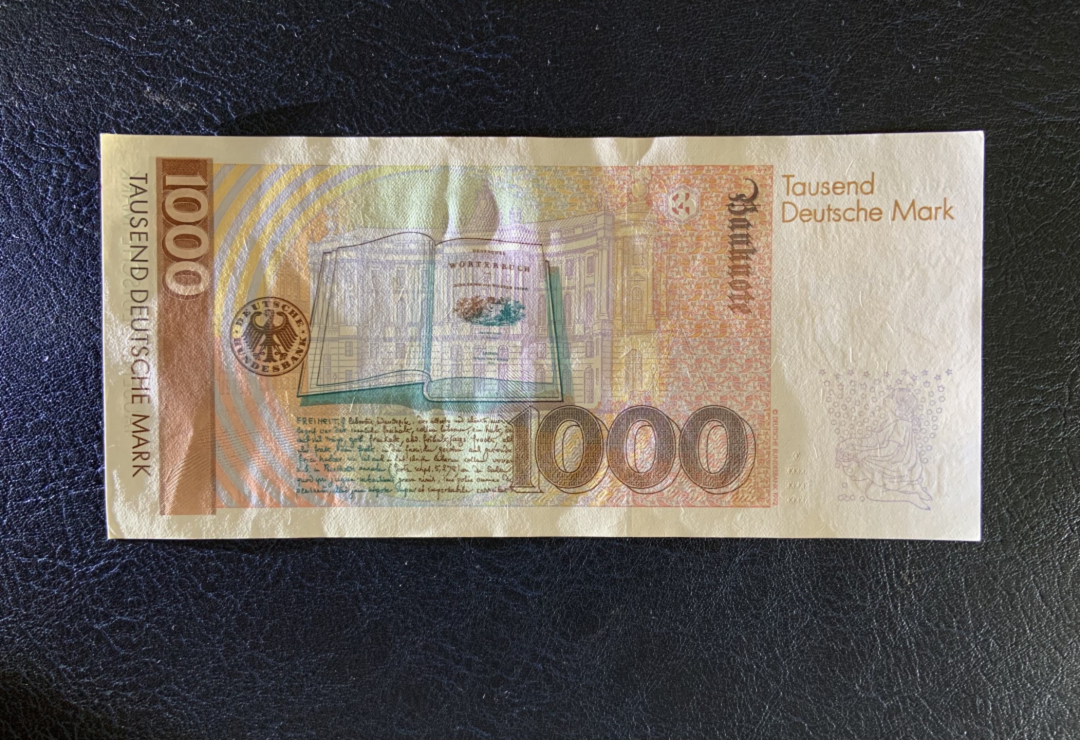 收藏联盟Quantum Auction 第192期拍卖(再次更新) 德国联邦1993年1000马克 非全新 品相AU+ 格林兄弟