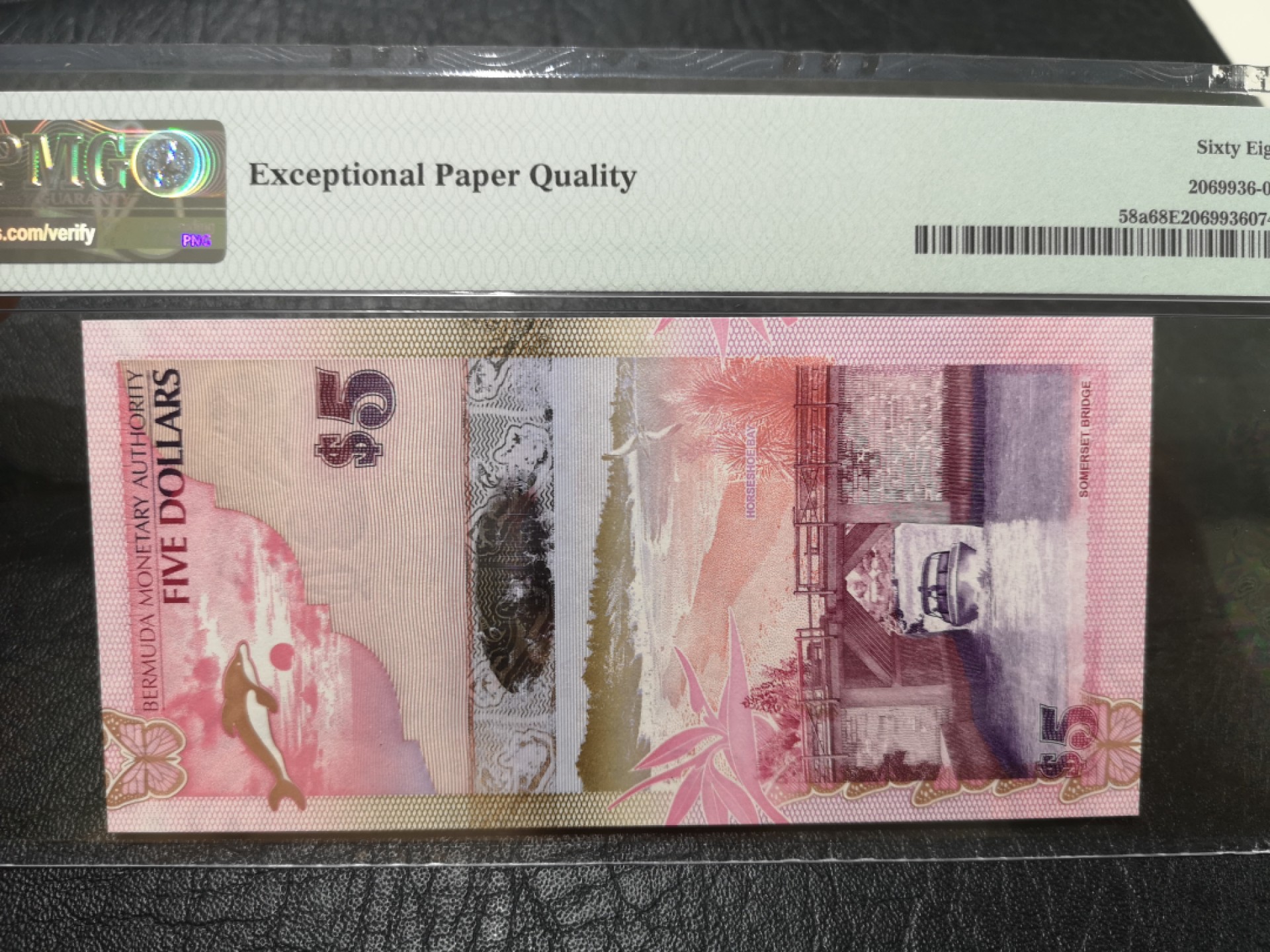 《外钞收藏家》第二百零三期 2009年百慕大5刀 PMG68 超高分 无47