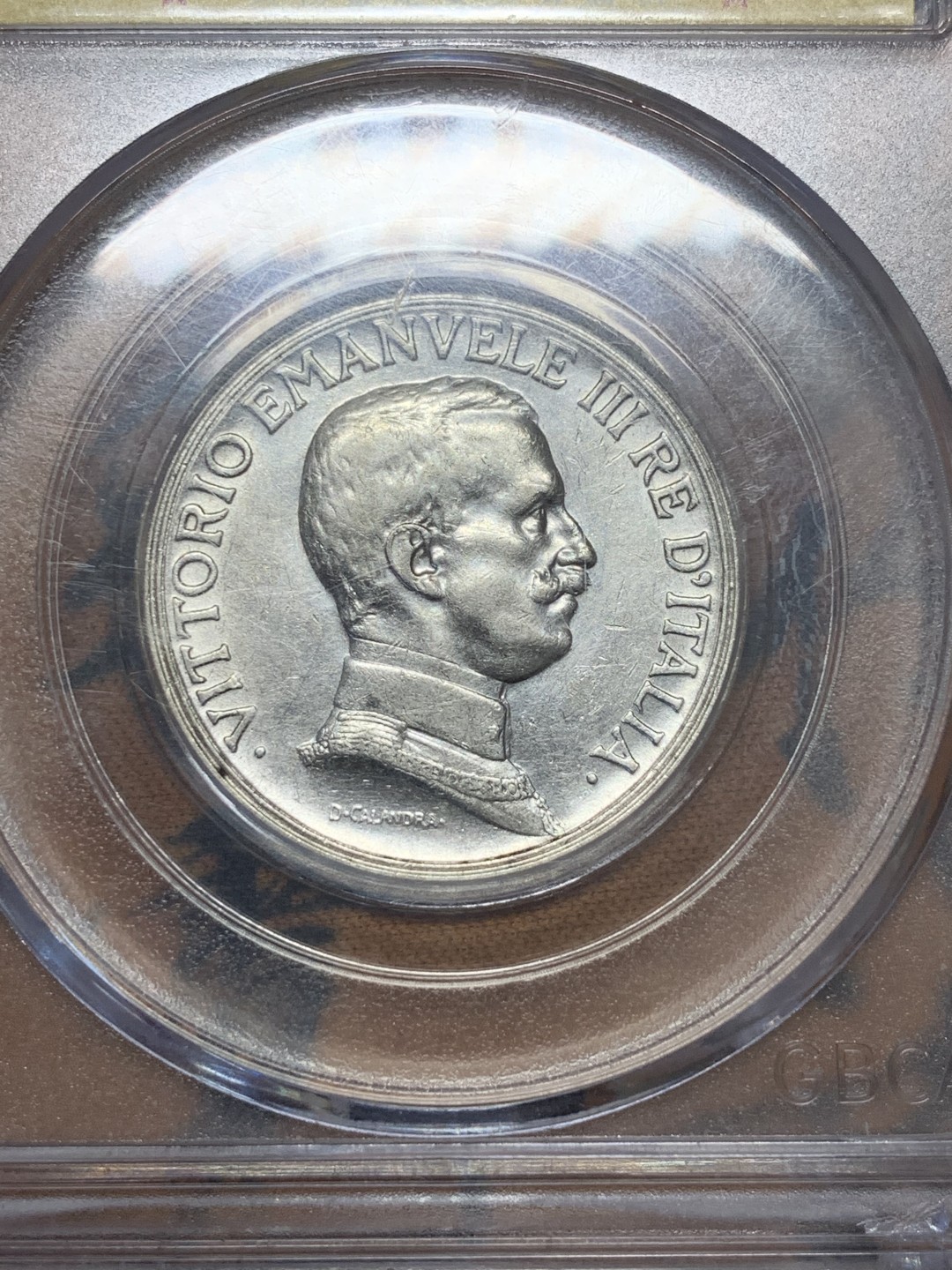 《竞宝斋》第95场-本周日，周一，周四，3场连拍（全场不限金额包邮） 公博 评级 MS63  1916年意大利王国维托里奥三世马车女神 2里拉银币 细节不错