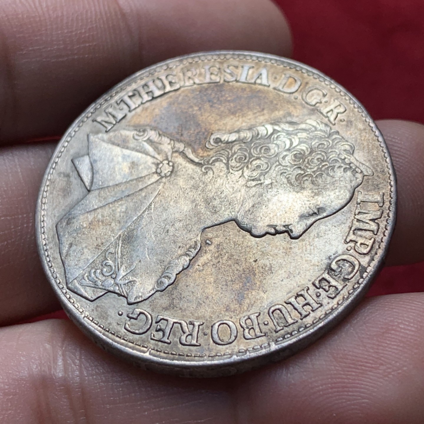 《竞宝斋》第95场-本周日，周一，周四，3场连拍（全场不限金额包邮） 1759年奥地利特蕾西亚女王1泰勒银币 原铸