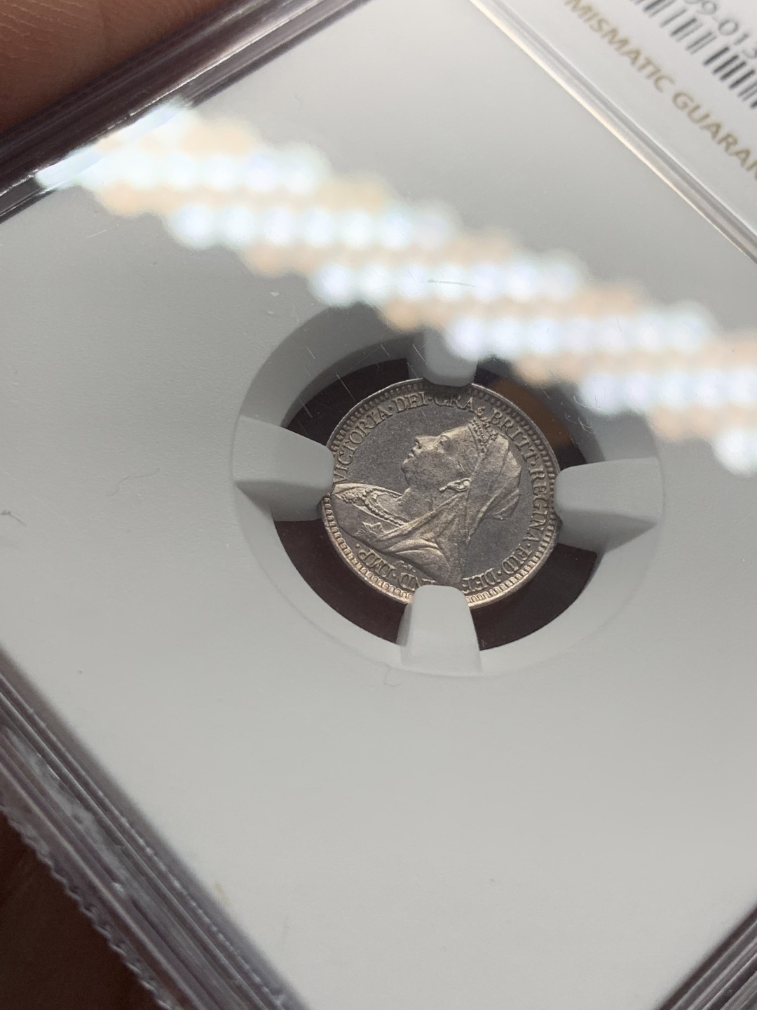 《竞宝斋》第95场-本周日，周一，周四，3场连拍（全场不限金额包邮） NGC-MS64 英国1900年 维多利亚女王 2便士银币 高分好品 稀少品种