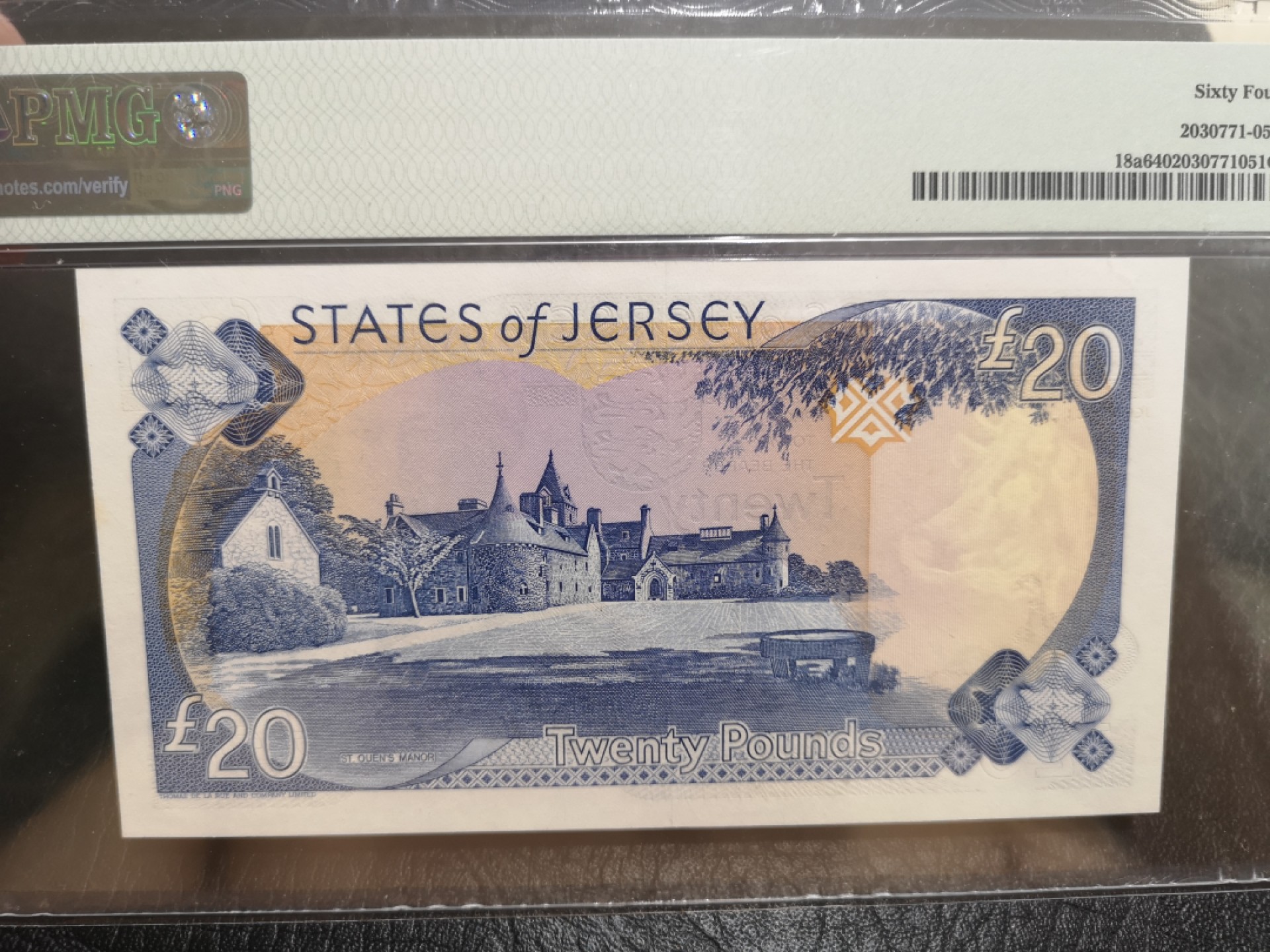 《外钞收藏家》第二百零三期 1989年泽西20镑 PMG64 无47