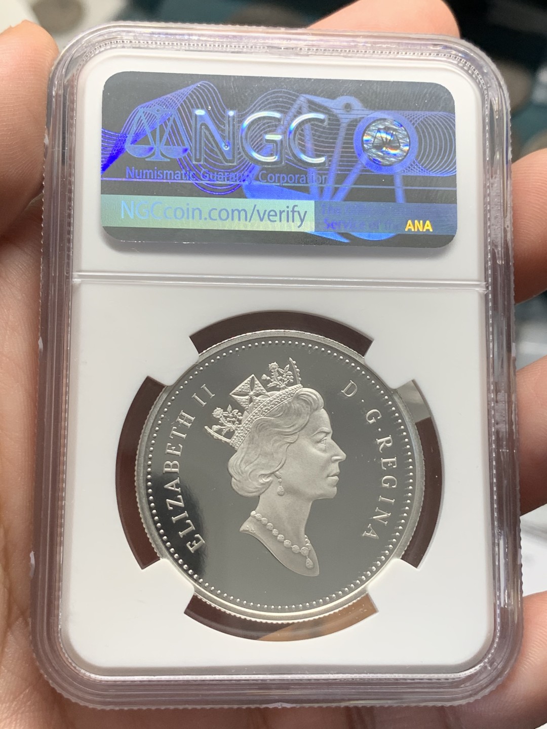 《竞宝斋》第95场-本周日，周一，周四，3场连拍（全场不限金额包邮） NGC-PF69 ULTRA CAMEO 加拿大 2003年 1元 钴矿业100周年纪念 银币