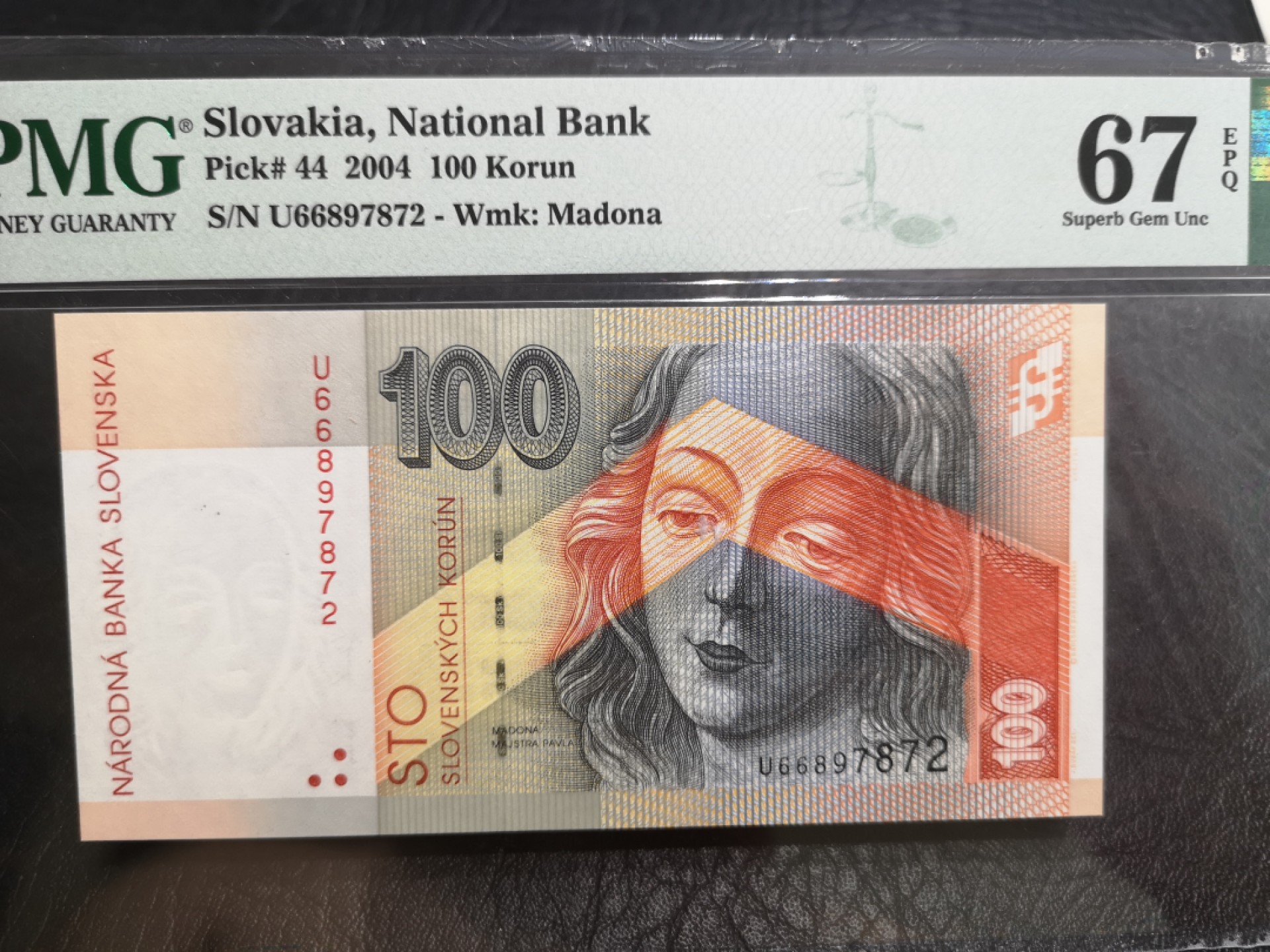 《外钞收藏家》第二百零三期 2004年斯洛文尼亚100 PMG67